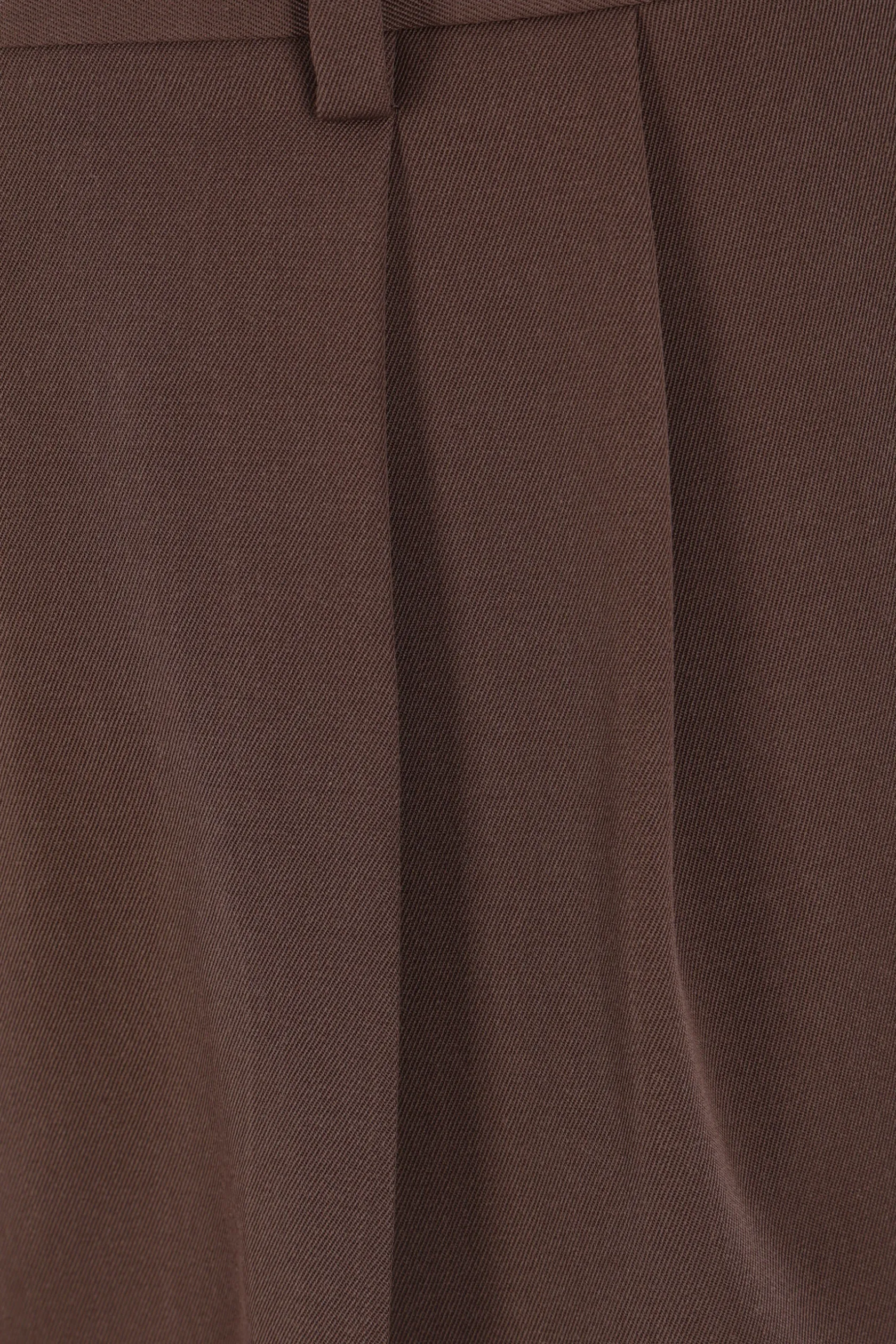 Pantaloni>AURALEE pantalone corto in gabardine Marrone