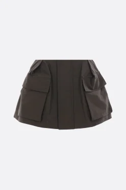 Pantaloni>SACAI pantalone corto in gros grain Marrone