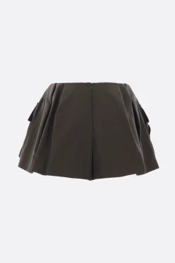 Pantaloni>SACAI pantalone corto in gros grain Marrone