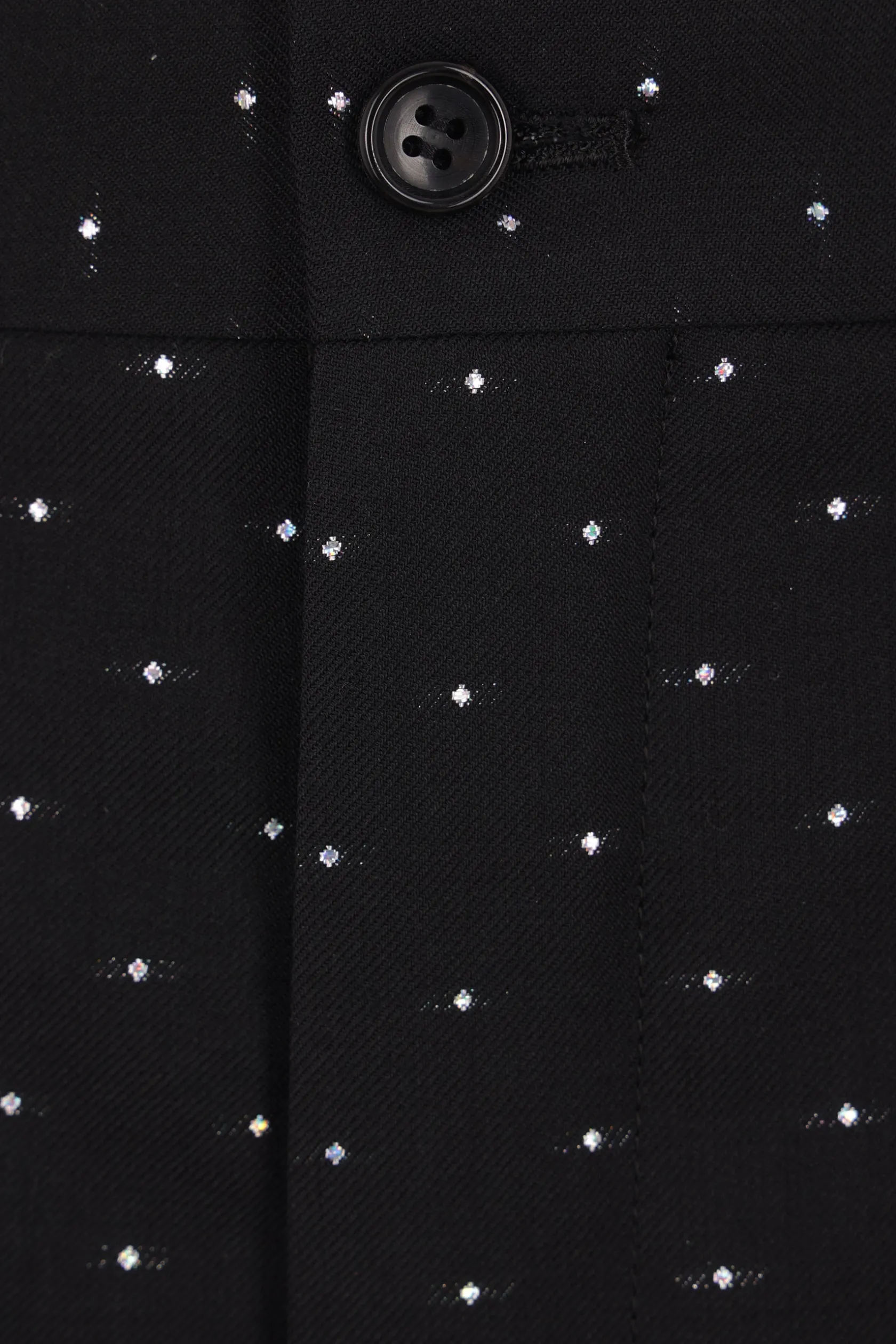 Pantaloni>COMME DES GARÇONS HOMME PLUS pantalone corto in lana a pois Nero