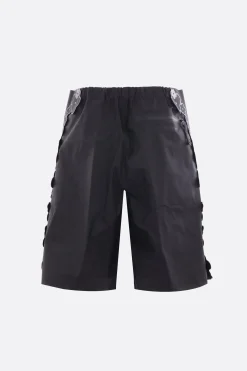 Pantaloni>CECILIE BAHNSEN X THE NORTH FACE pantalone corto in nylon stampa floreale Nero