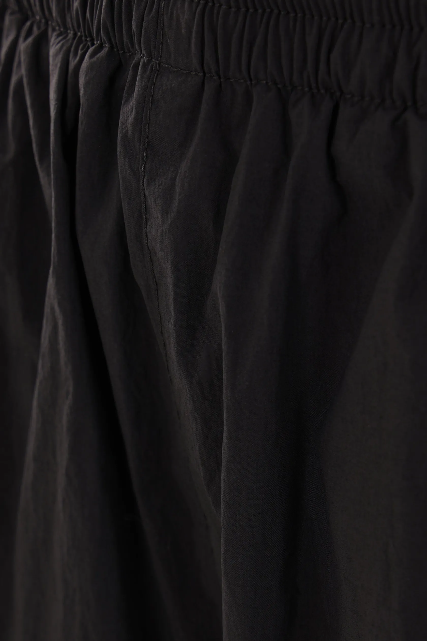 Pantaloni>BALENCIAGA pantalone corto in nylon ricamo logo Nero