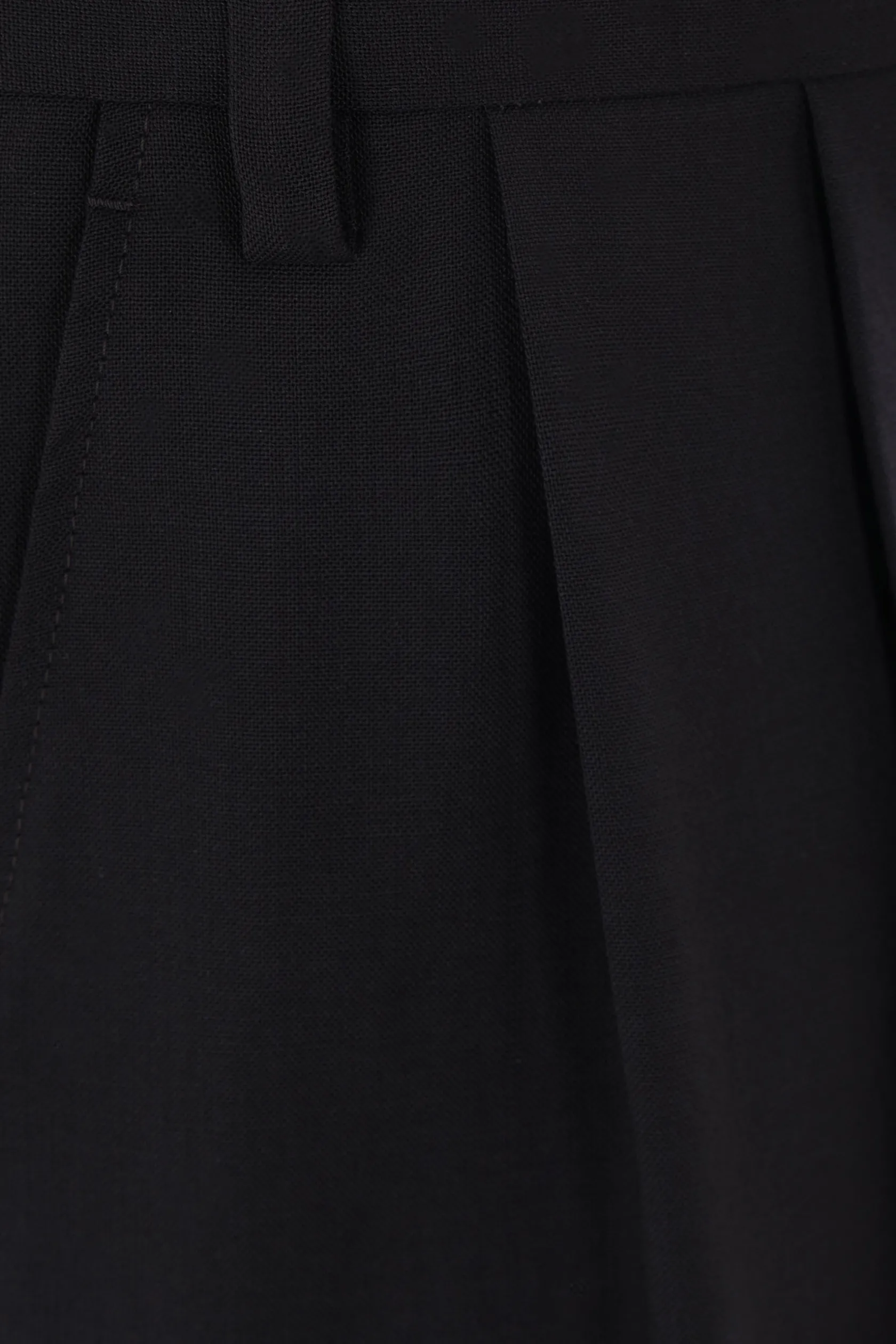 Pantaloni>MM6 pantalone corto in tela e jersey Nero