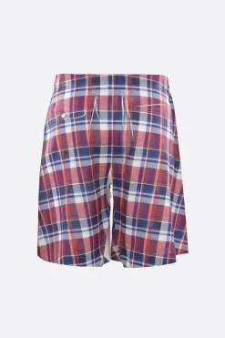 Pantaloni>COMME DES GARÇONS SHIRT pantalone corto in twill stampa check Rosso
