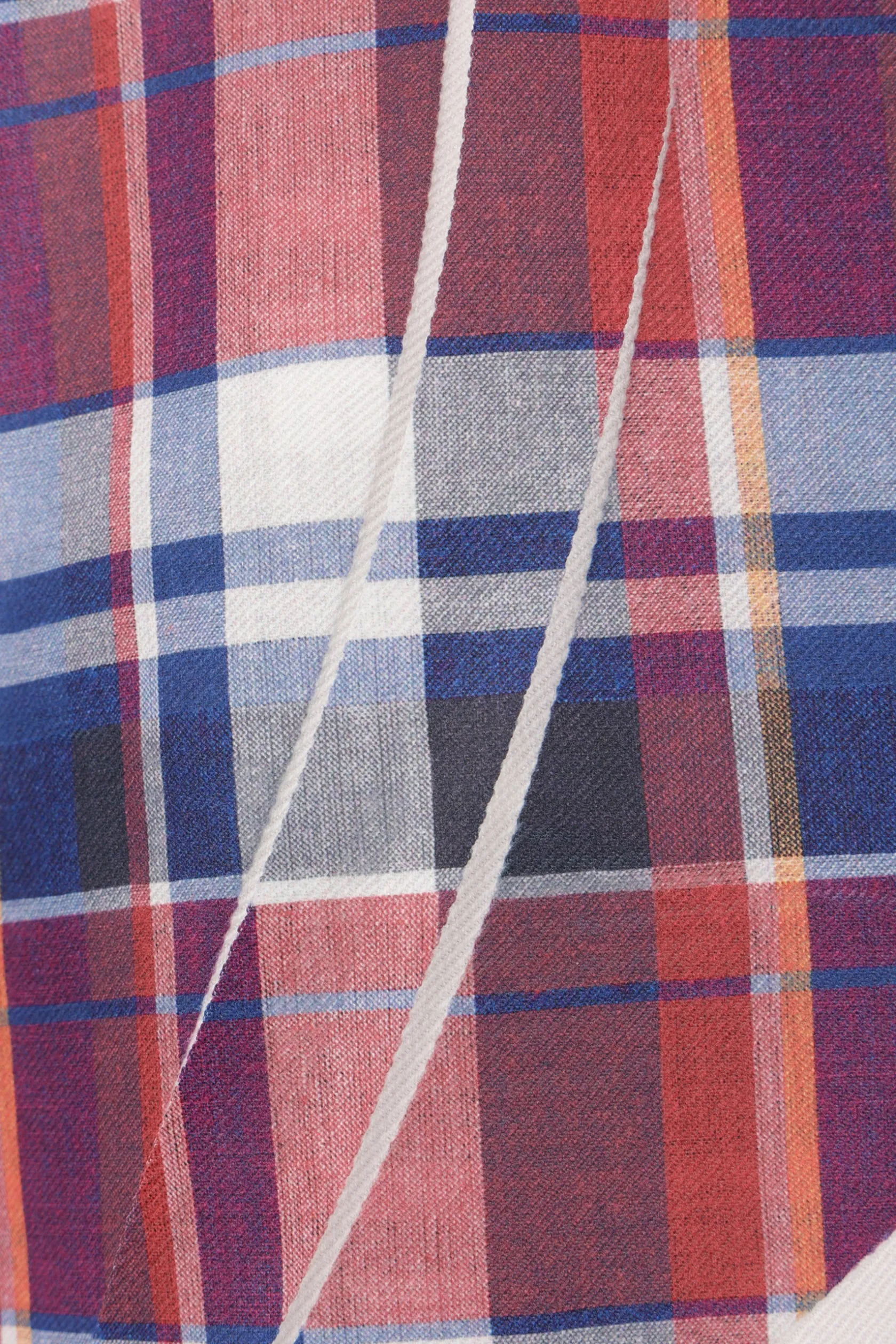 Pantaloni>COMME DES GARÇONS SHIRT pantalone corto in twill stampa check Rosso