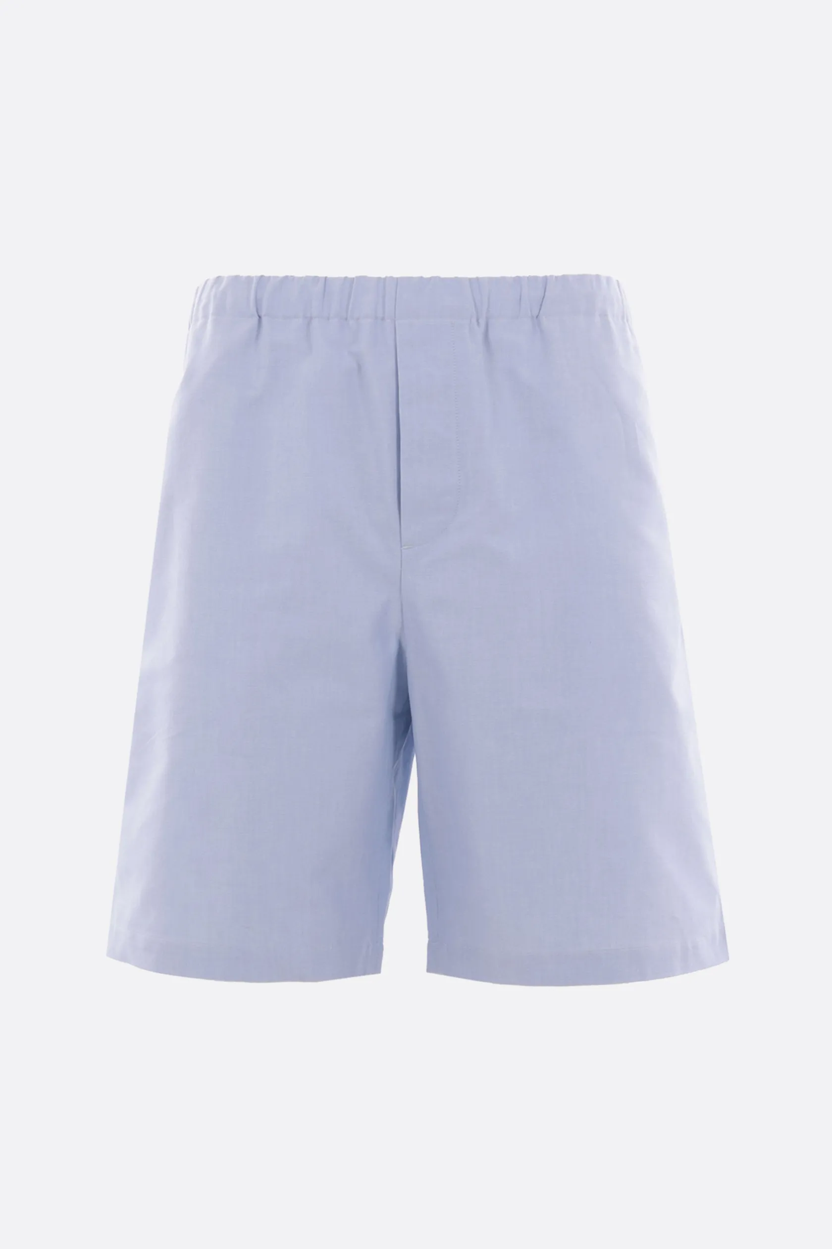 Pantaloni>META CAMPANIA COLLECTIVE pantalone corto Neil in cotone Oxford Blu