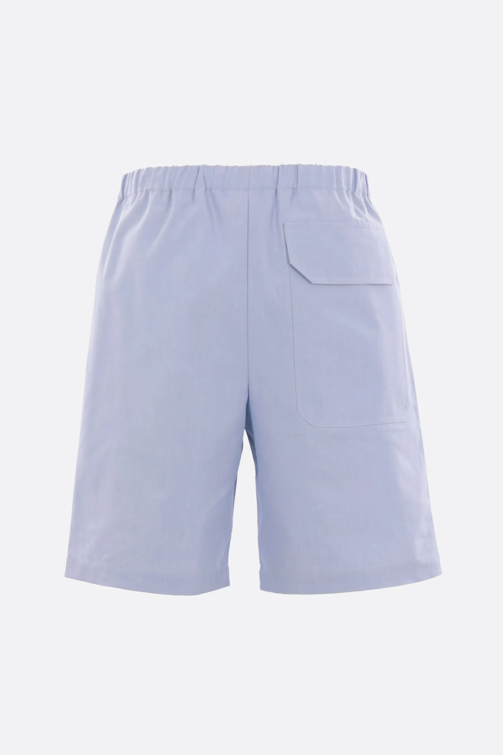 Pantaloni>META CAMPANIA COLLECTIVE pantalone corto Neil in cotone Oxford Blu