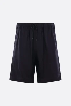 Pantaloni>DRIES VAN NOTEN pantalone corto Piperi in twill Blu
