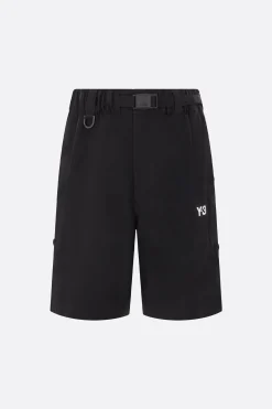 Pantaloni>Y-3 pantalone corto Sport Uniform in twill Nero