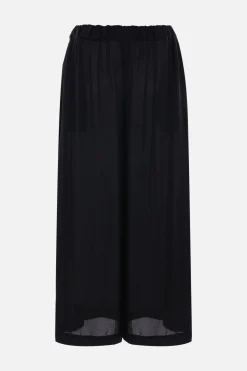 Pantaloni>COMME DES GARÇONS COMME des GARÇONS pantalone crop in jersey tecnico Nero