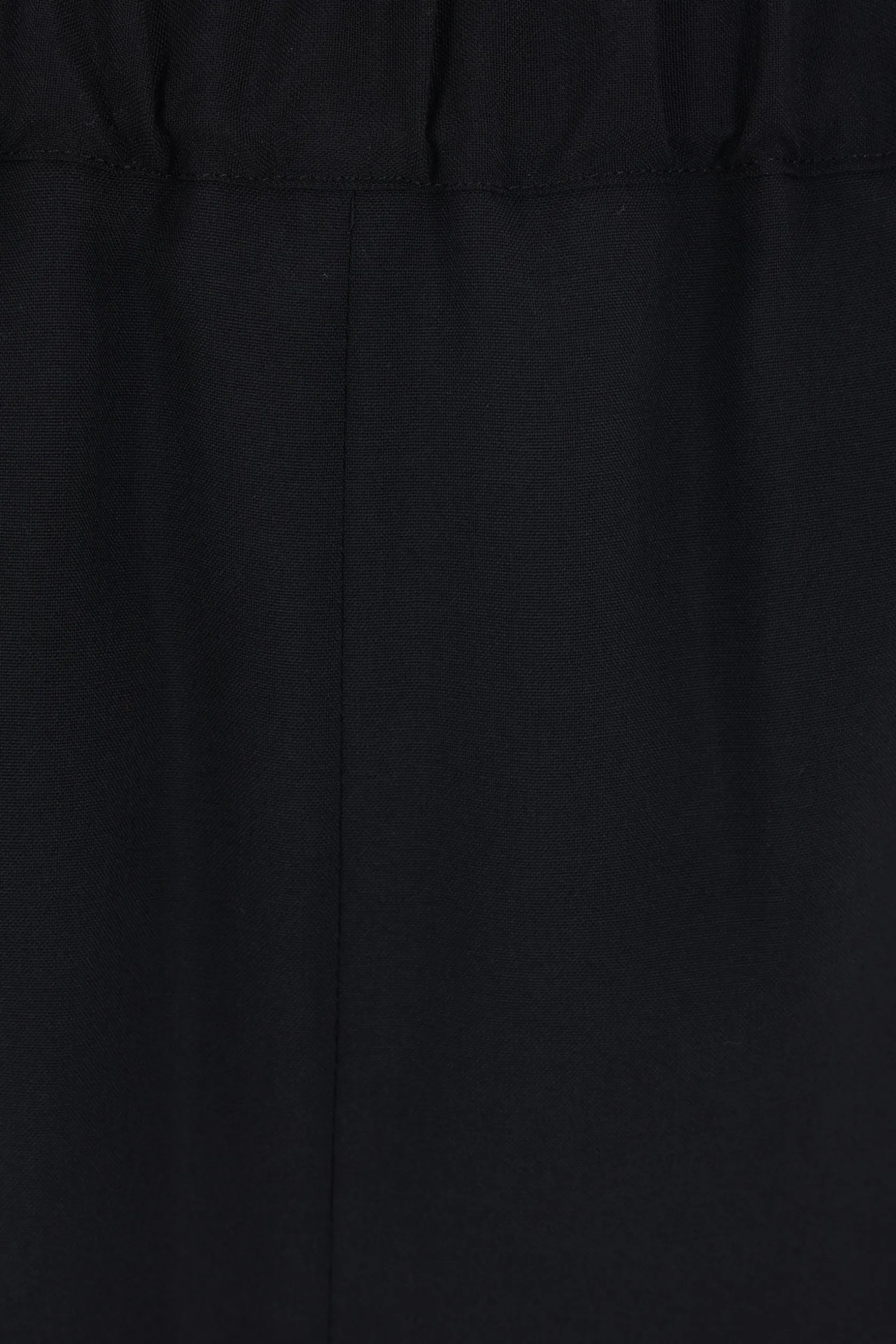 Pantaloni>COMME DES GARÇONS COMME des GARÇONS pantalone crop in lana leggera plissé Nero