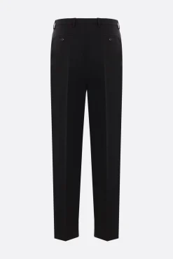Pantaloni>RICK OWENS pantalone cropped Astaires in lana Nero