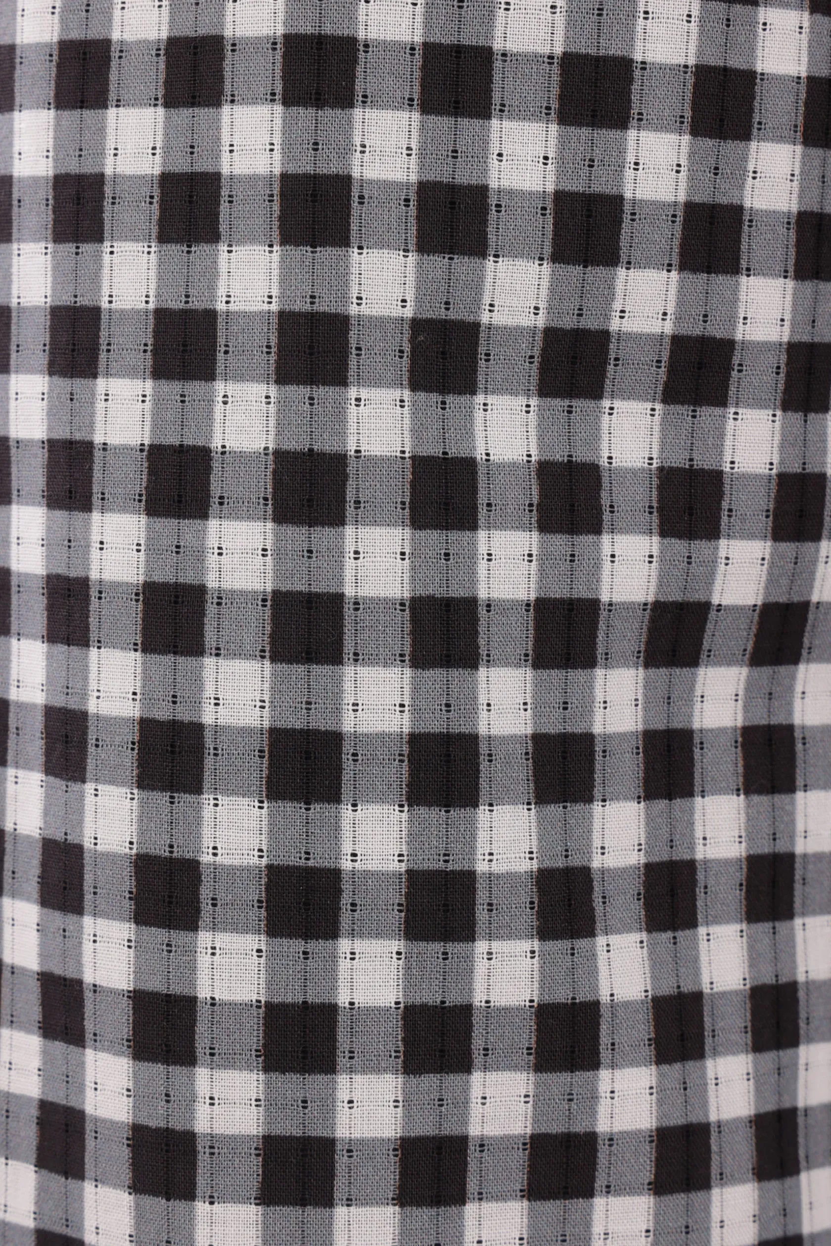 Pantaloni>TAO COMME DES GARÇONS pantalone cropped in cotone check Nero