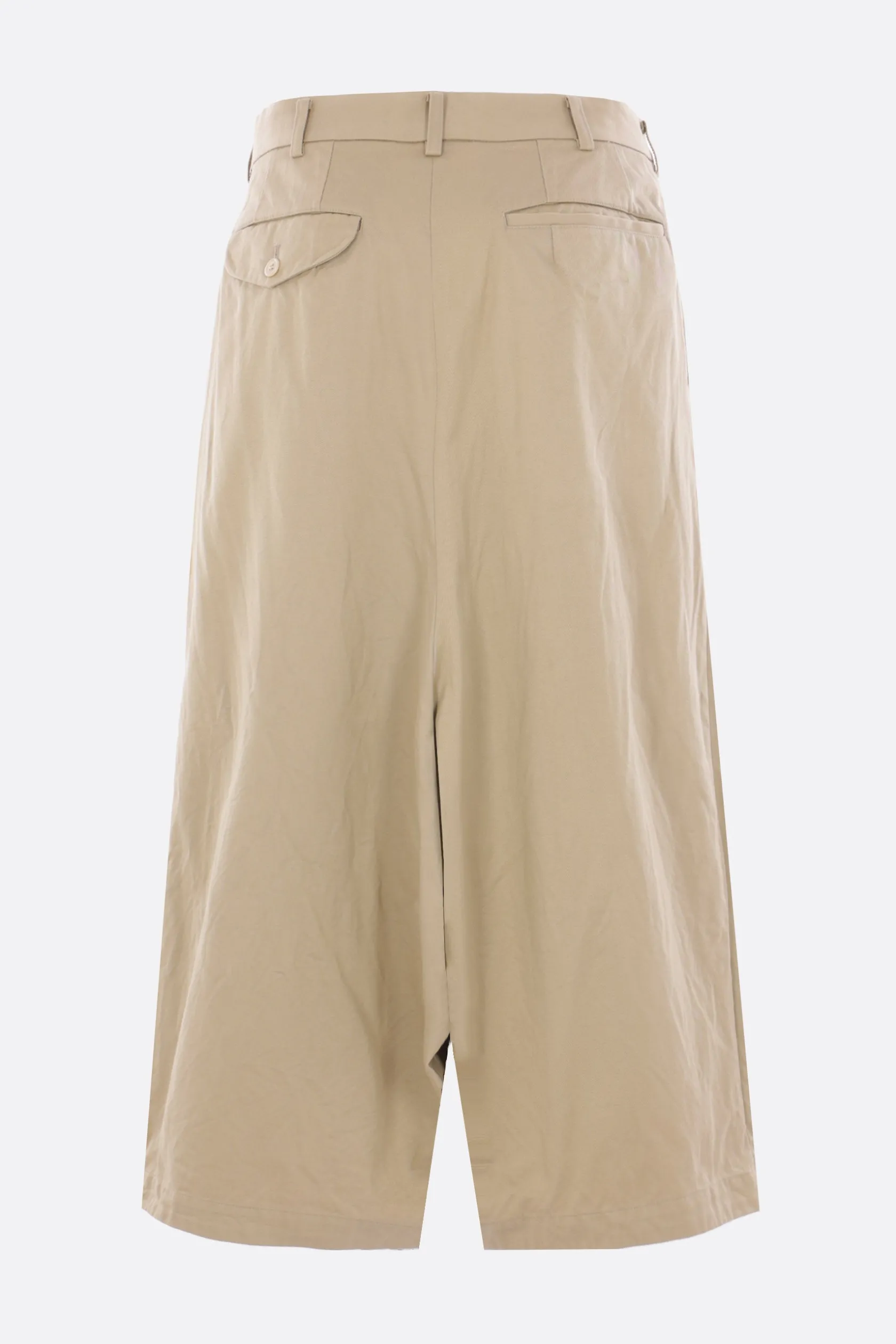 Pantaloni>COMME DES GARÇONS COMME des GARÇONS pantalone cropped in gabardine Neutro