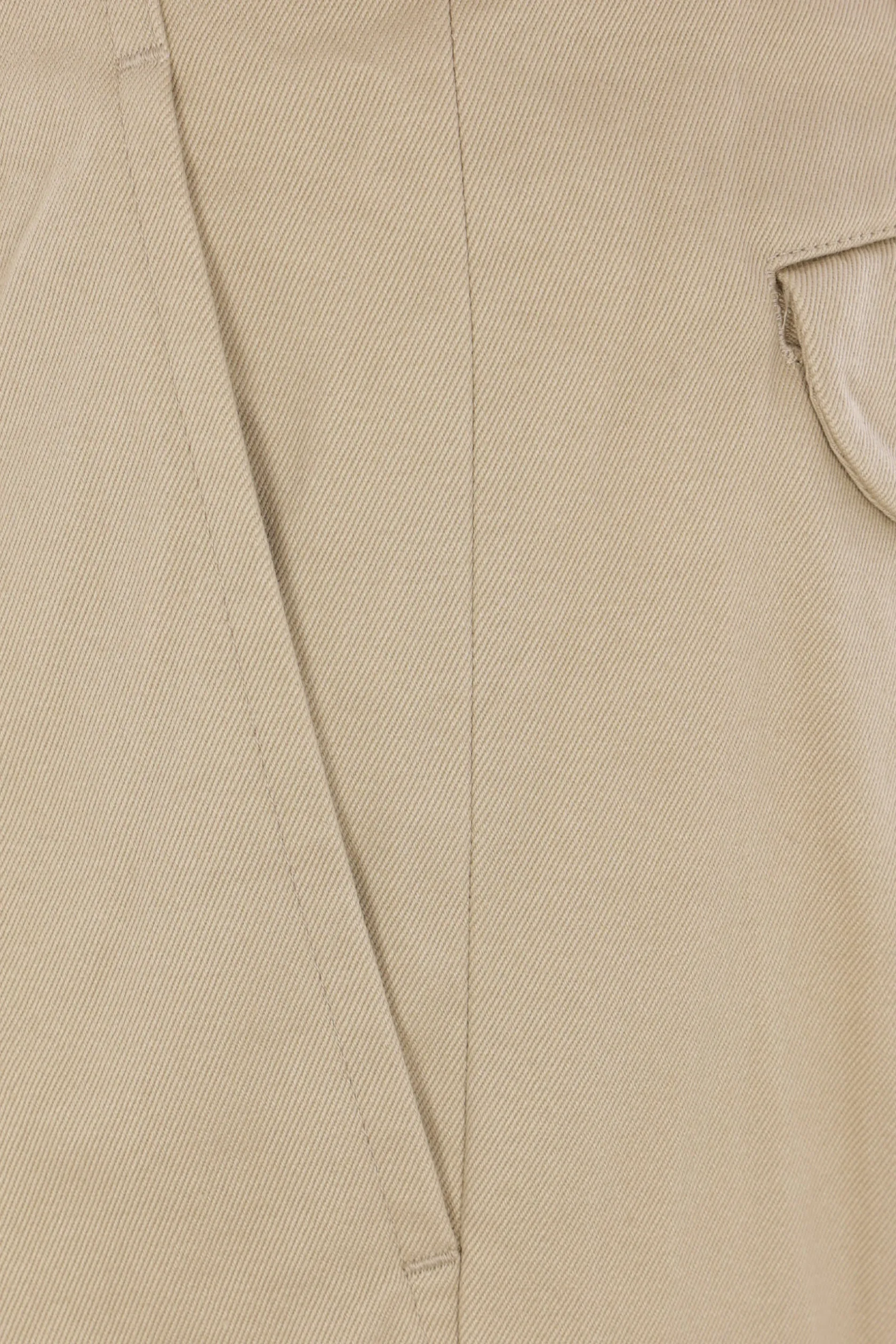 Pantaloni>COMME DES GARÇONS COMME des GARÇONS pantalone cropped in gabardine Neutro