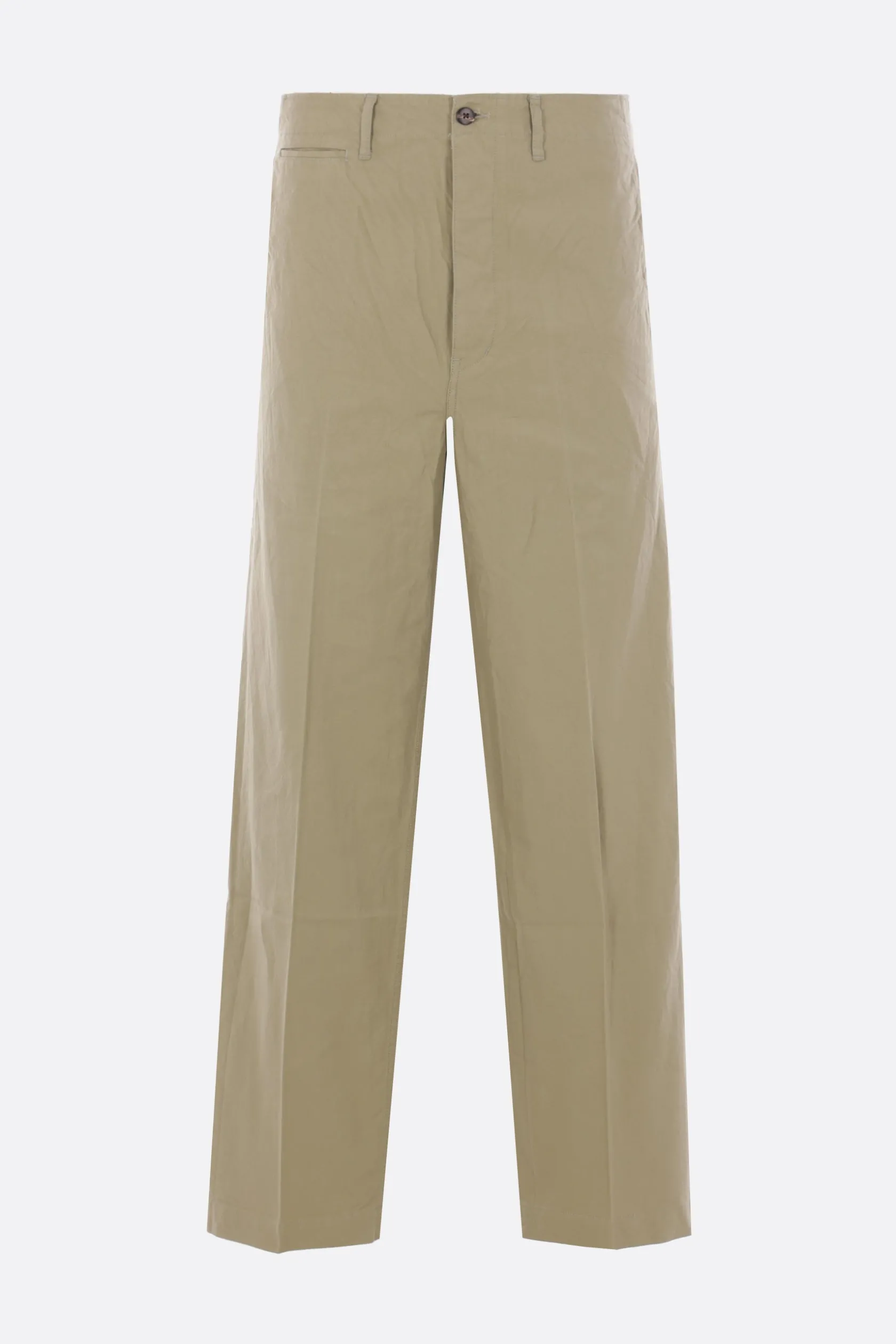 Pantaloni>VISVIM pantalone Ex Wide Chino in cotone Verde