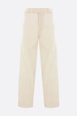Pantaloni>META CAMPANIA COLLECTIVE pantalone Gilles in twill di lana Bianco