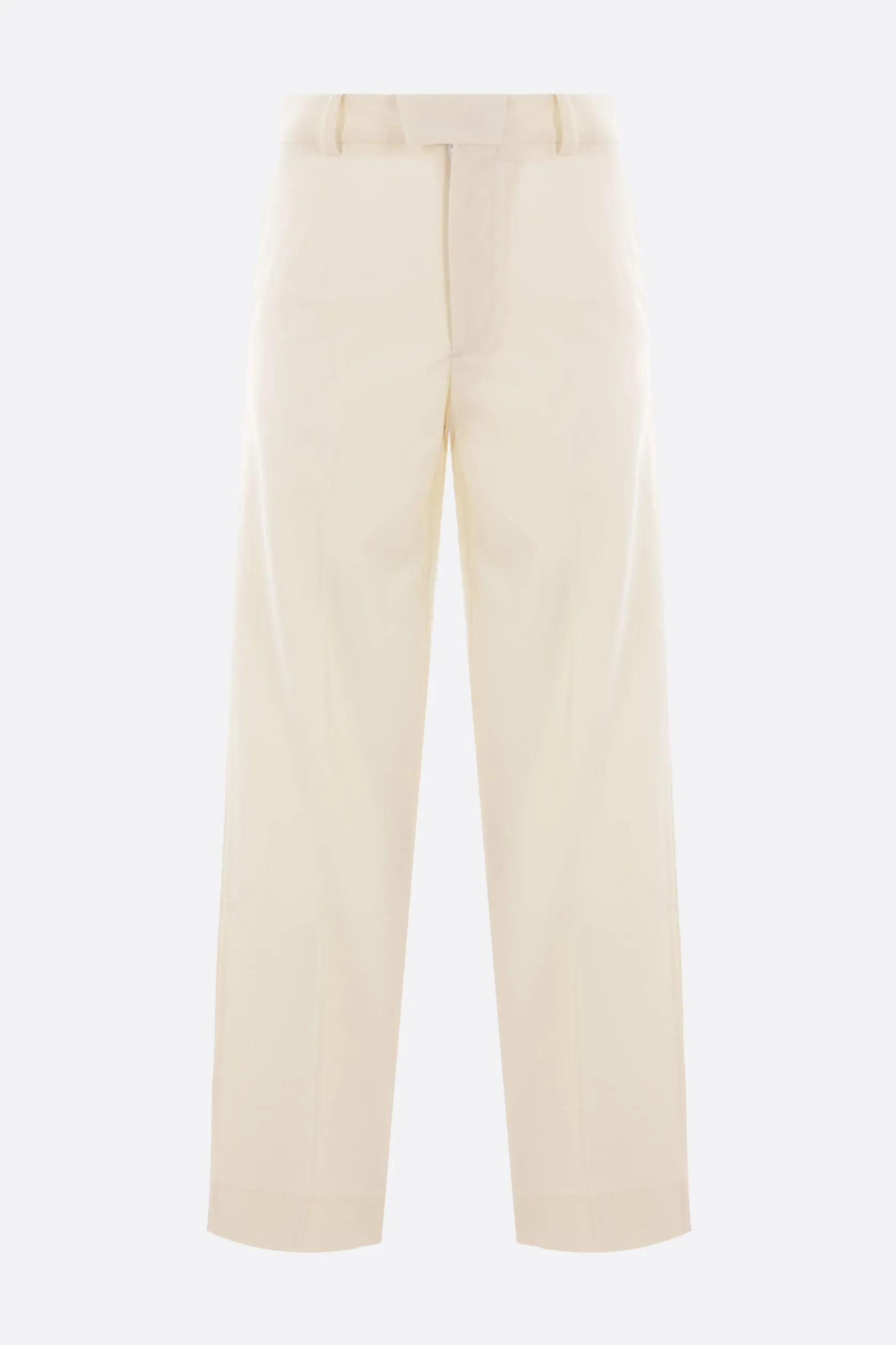Pantaloni>META CAMPANIA COLLECTIVE pantalone Gilles in twill di lana Bianco
