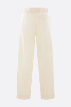 Pantaloni>META CAMPANIA COLLECTIVE pantalone Gilles in twill di lana Bianco