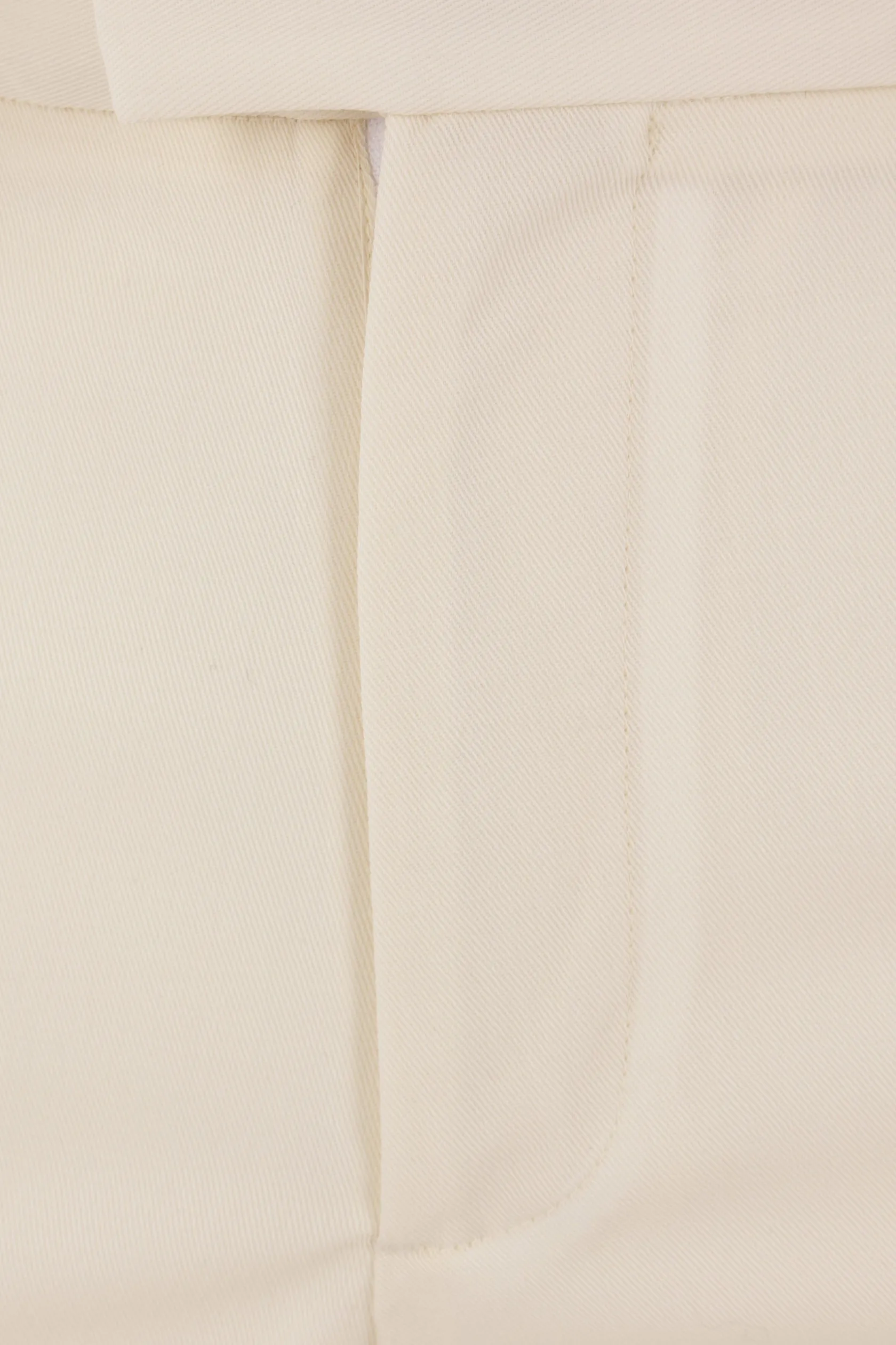 Pantaloni>META CAMPANIA COLLECTIVE pantalone Gilles in twill di lana Bianco