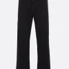 Pantaloni>STONE ISLAND pantalone in cotone patch logo Nero