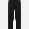 Pantaloni>JIL SANDER pantalone in gabardine con cintura Nero
