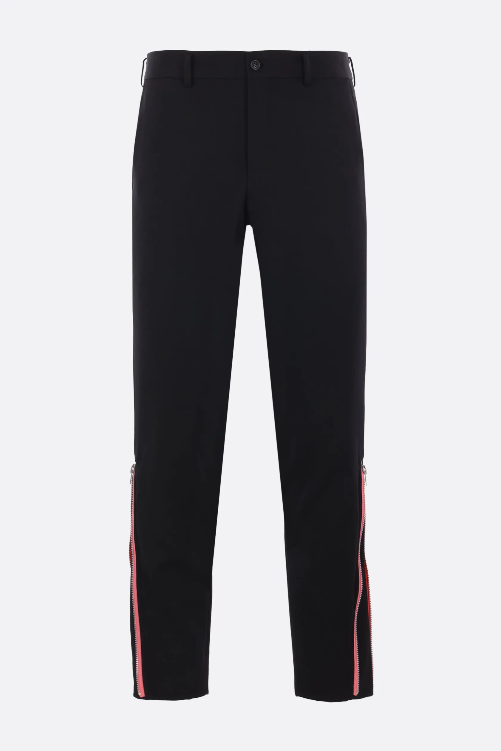 Pantaloni>COMME DES GARÇONS HOMME PLUS pantalone in lana con zip Nero