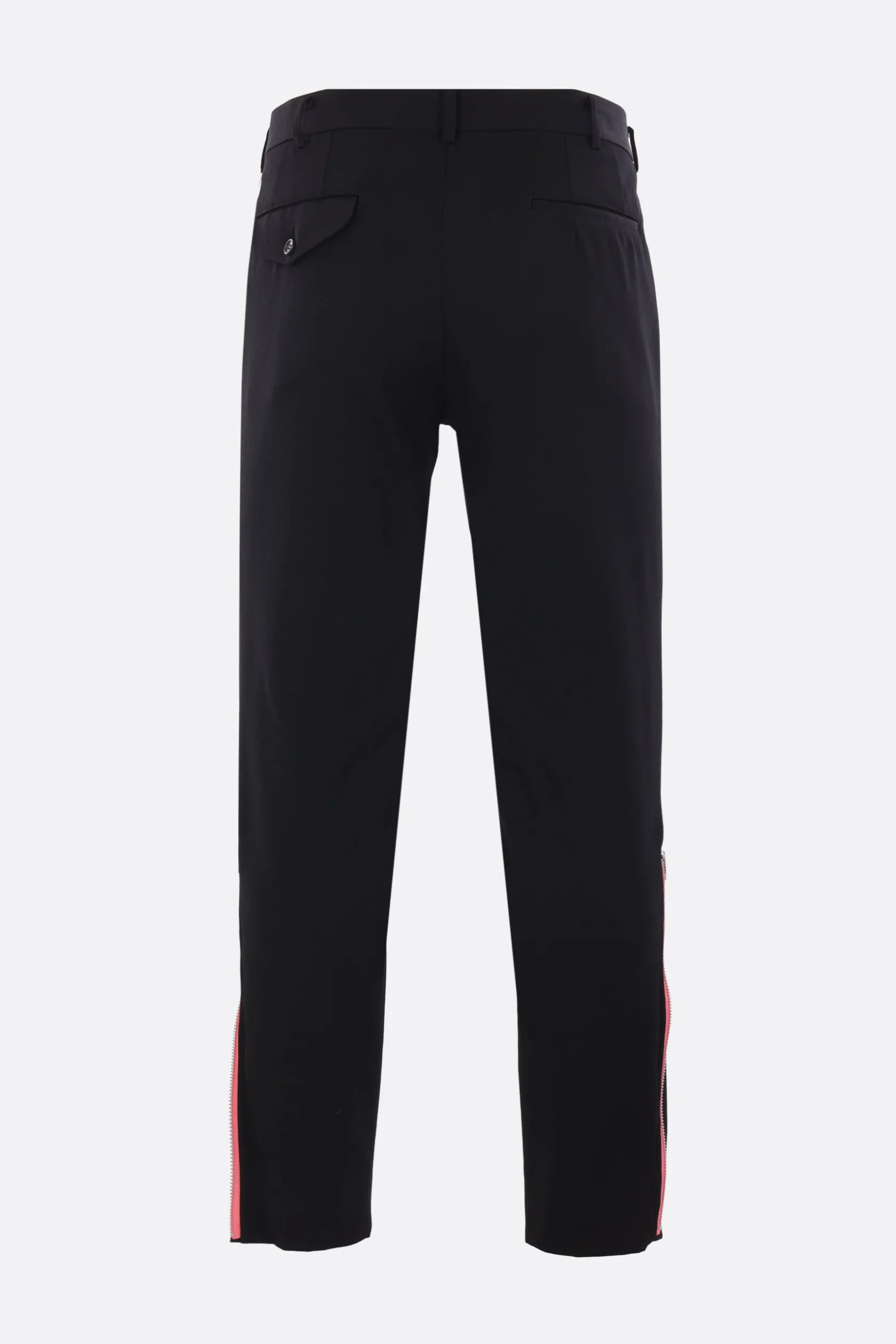Pantaloni>COMME DES GARÇONS HOMME PLUS pantalone in lana con zip Nero