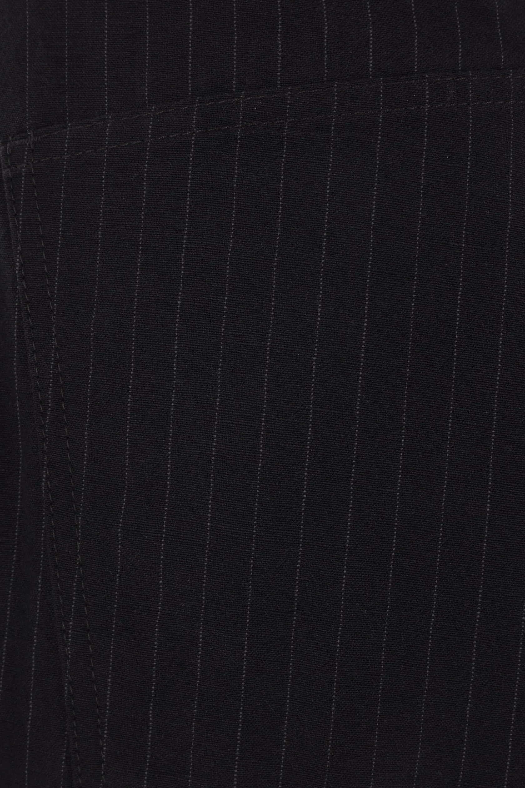Pantaloni>MAISON MARGIELA pantalone in lino e lana gessato Nero