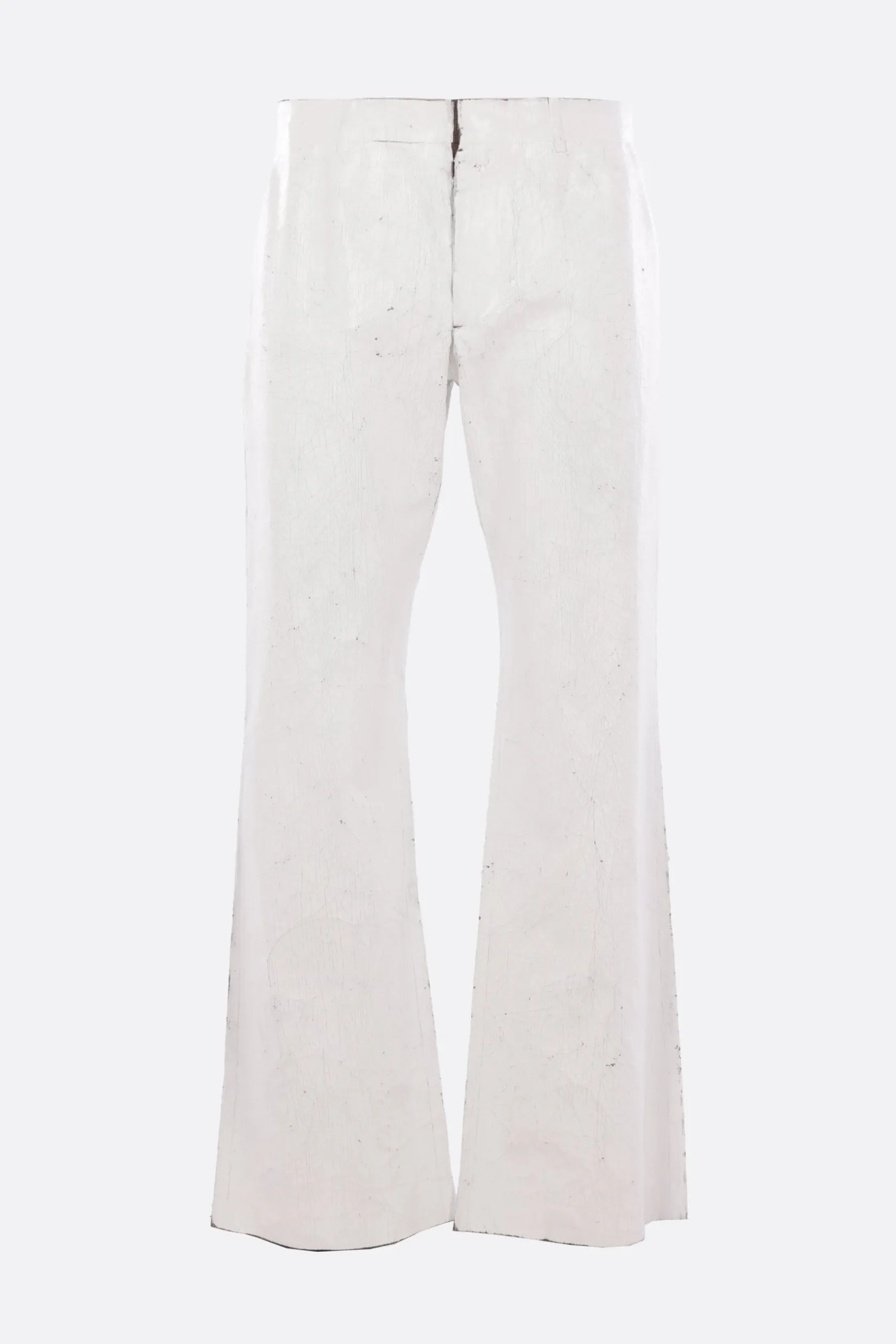 Pantaloni>MM6 pantalone in misto lana verniciata Bianco