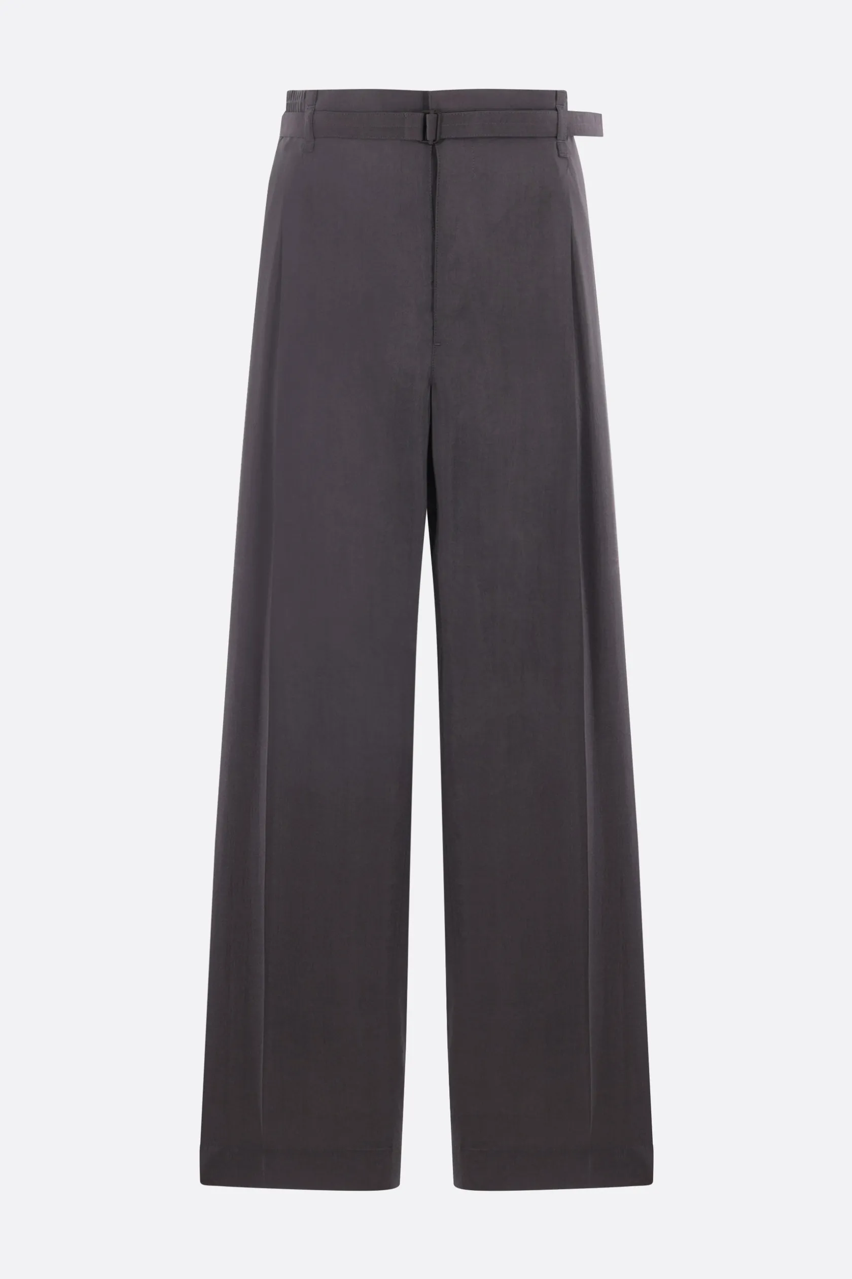 Pantaloni>LEMAIRE pantalone in misto seta con cintura Grigio