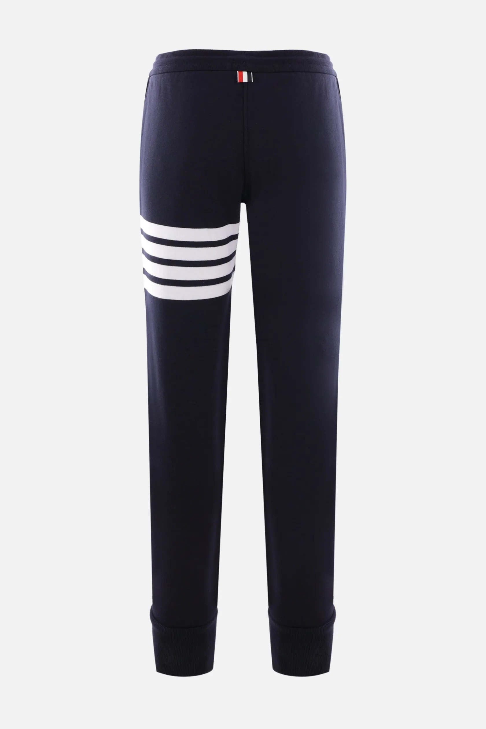 Pantaloni>THOM BROWNE pantalone jogging in jersey dettaglio 4-Bar Blu