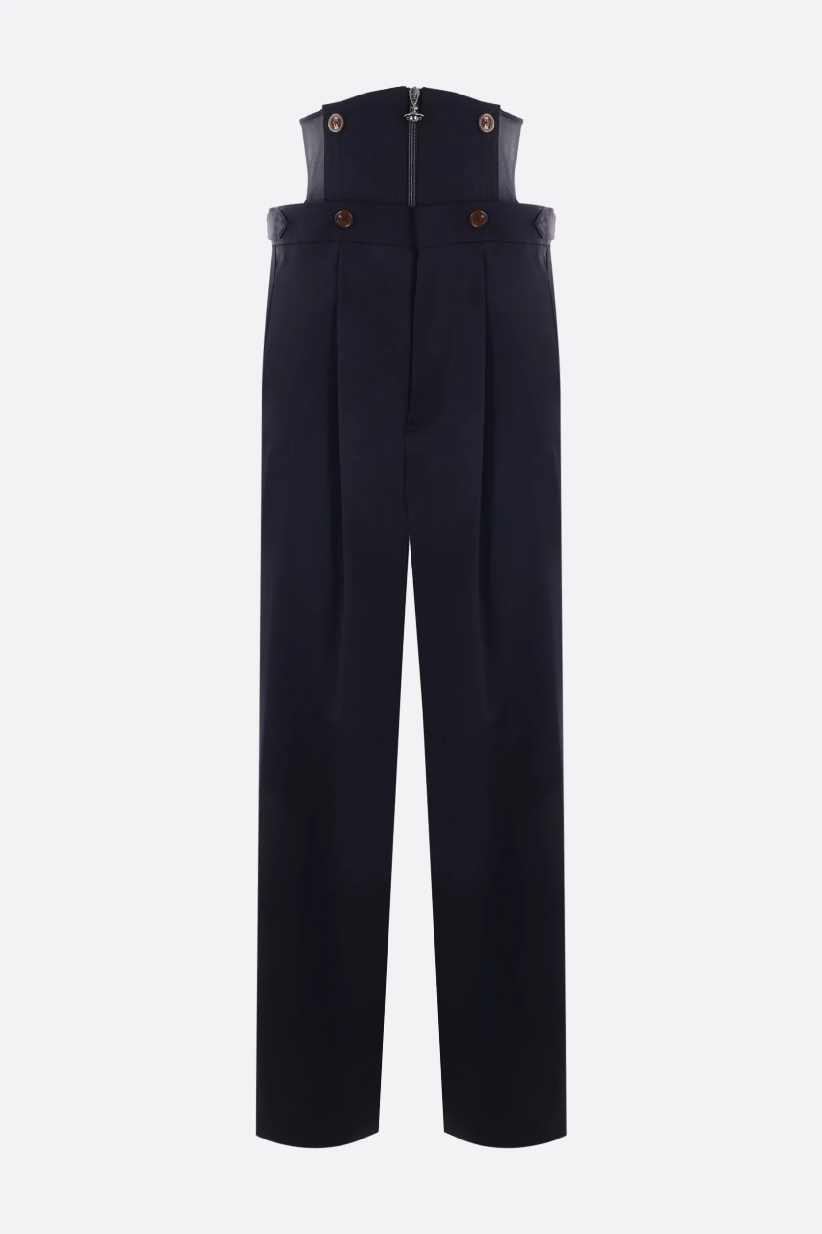 Pantaloni>VIVIENNE WESTWOOD pantalone Long Macca Corset in lana Blu