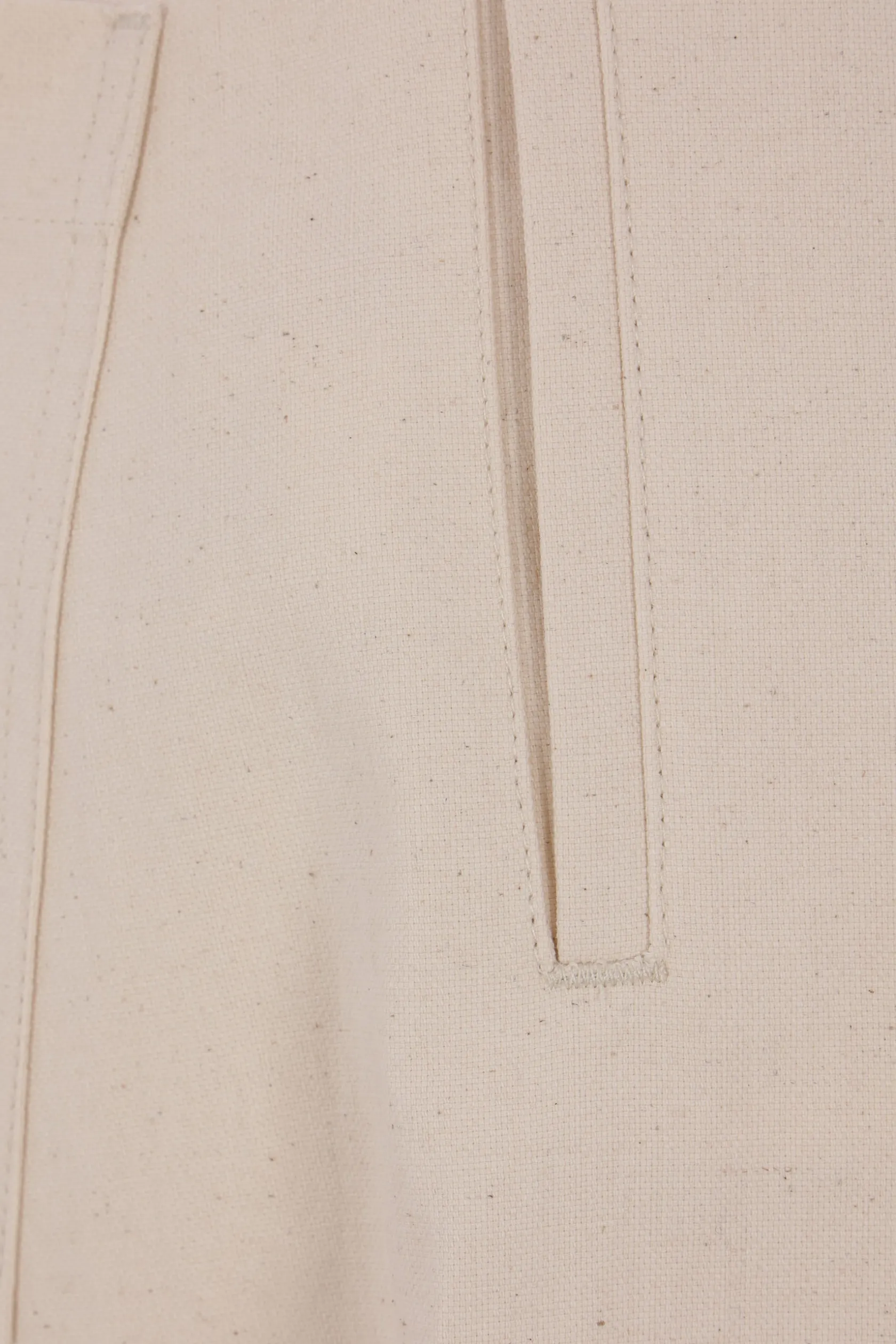 Pantaloni>PLAN C pantalone oversize in canvas con cintura Bianco