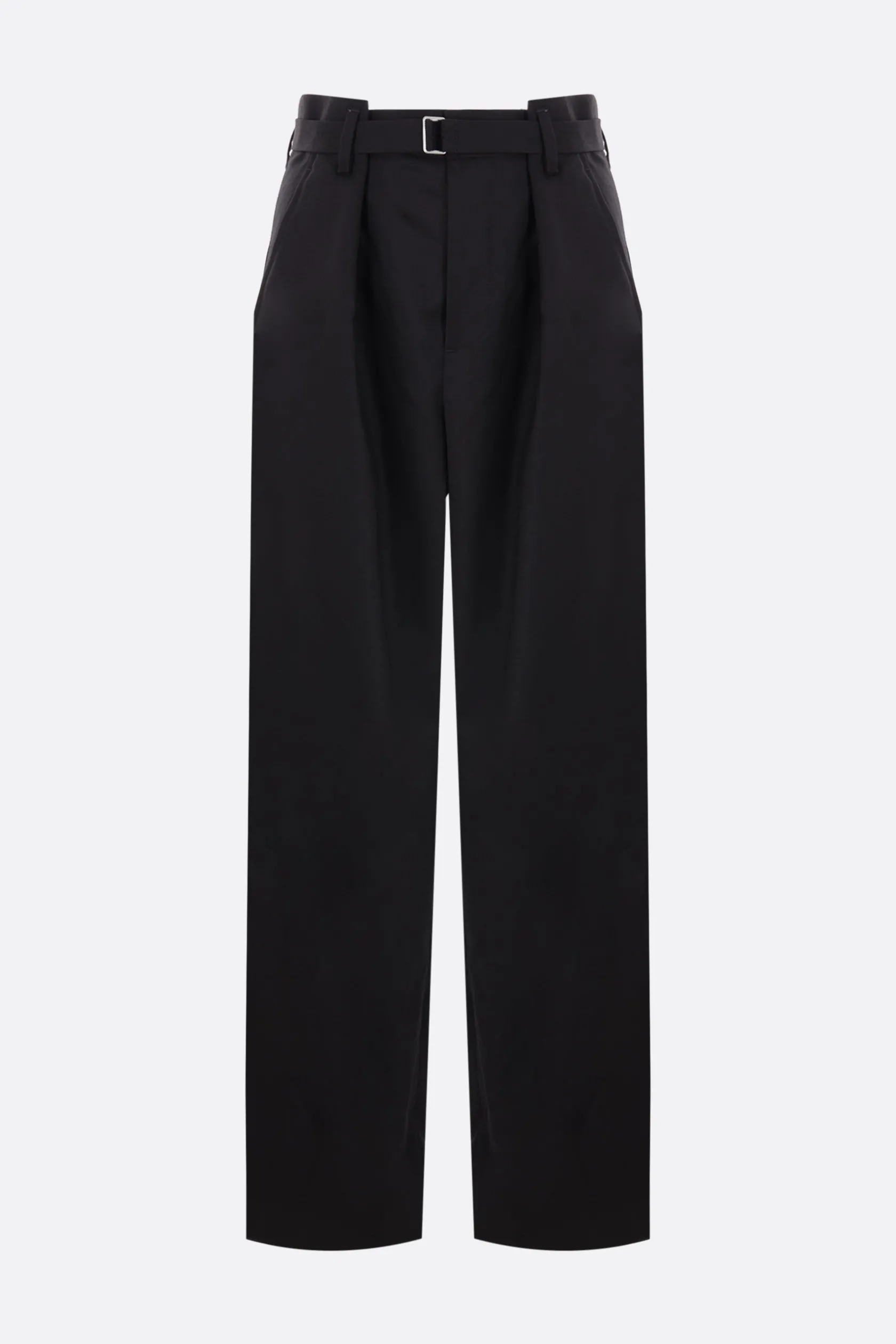 Pantaloni>ANN DEMEULEMEESTER pantalone oversize Linna in twill Nero