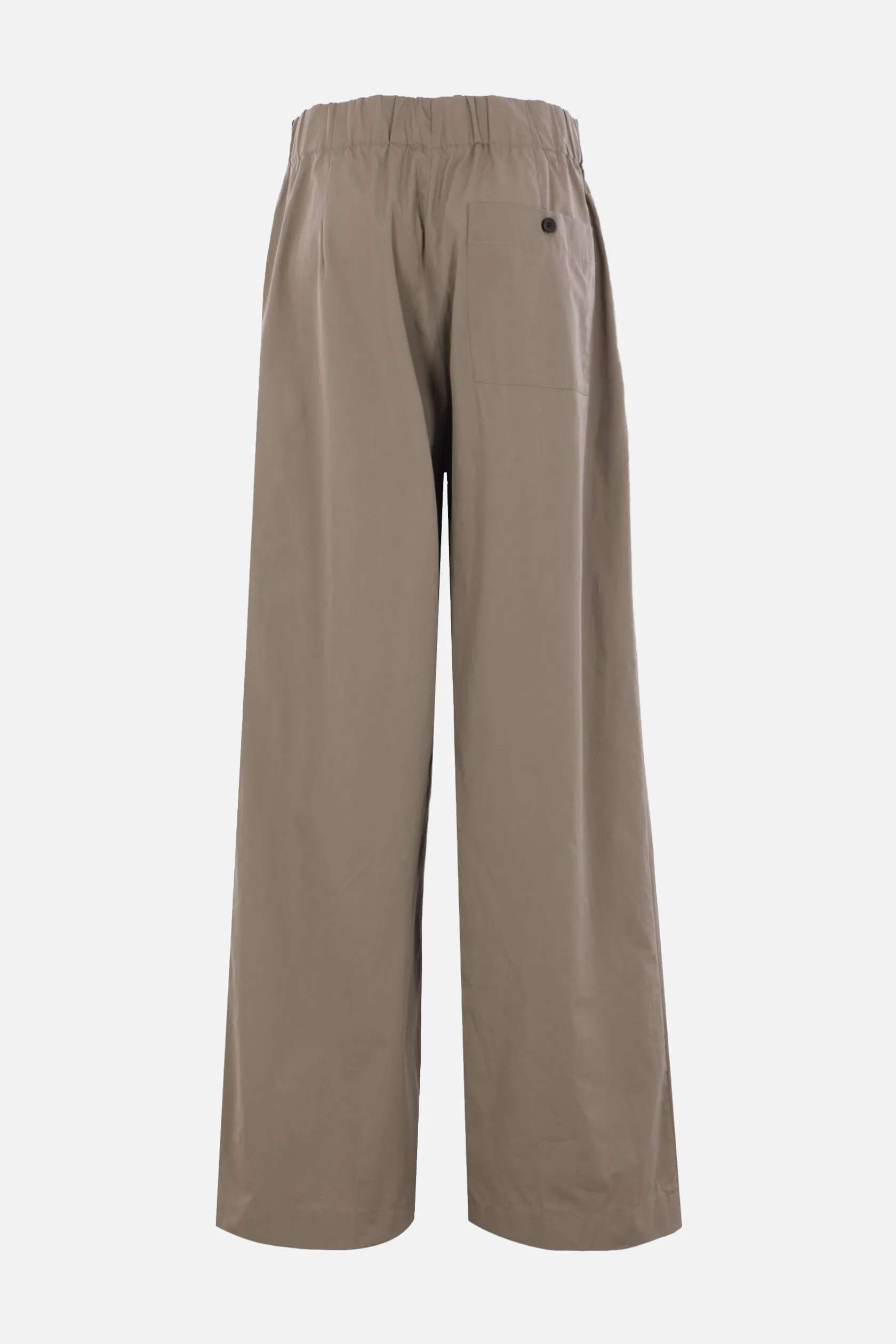 Pantaloni>DRIES VAN NOTEN pantalone palazzo Pila in popeline Grigio
