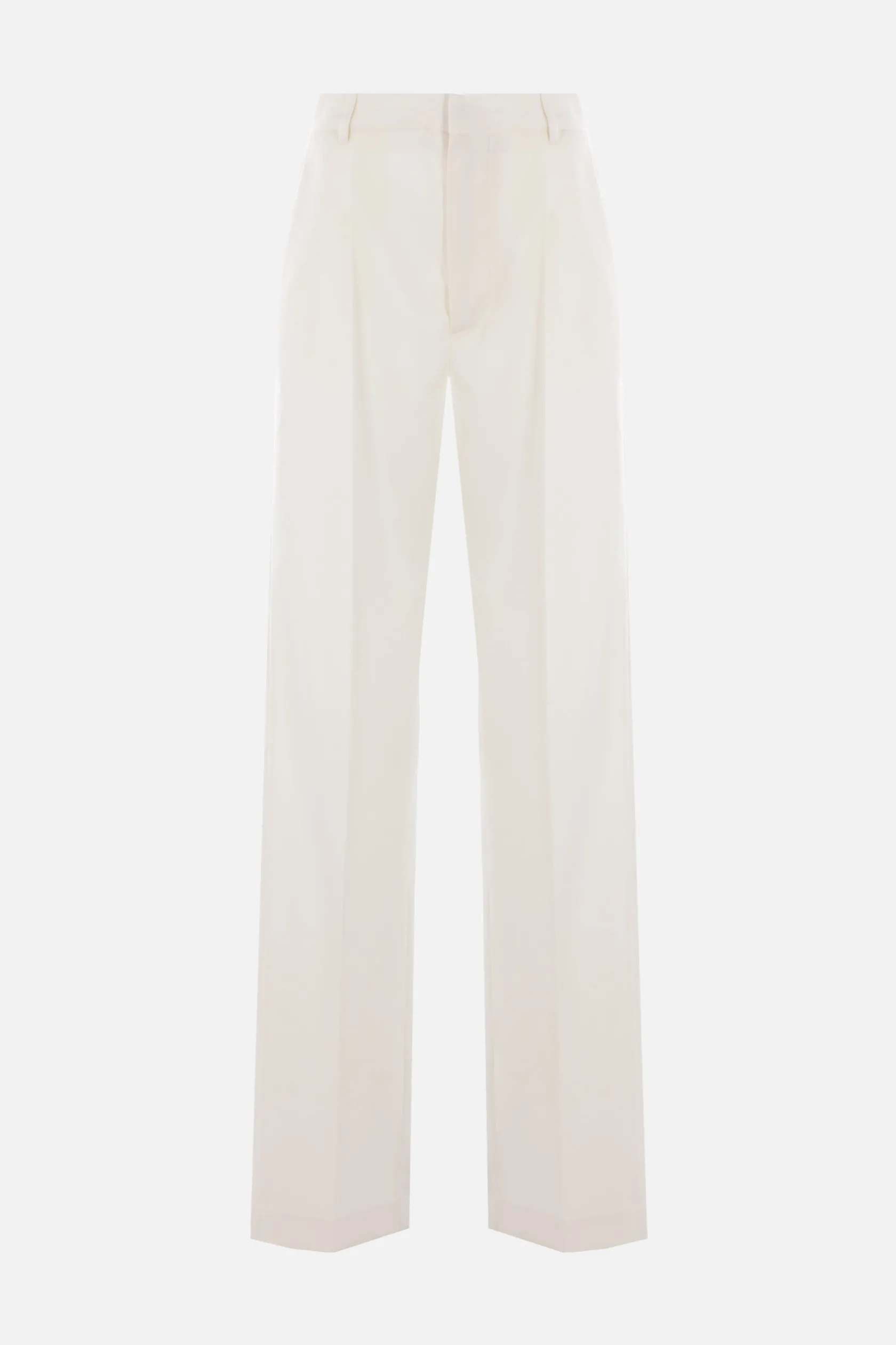 Pantaloni>MM6 pantalone sartoriale in lana tecnica Bianco