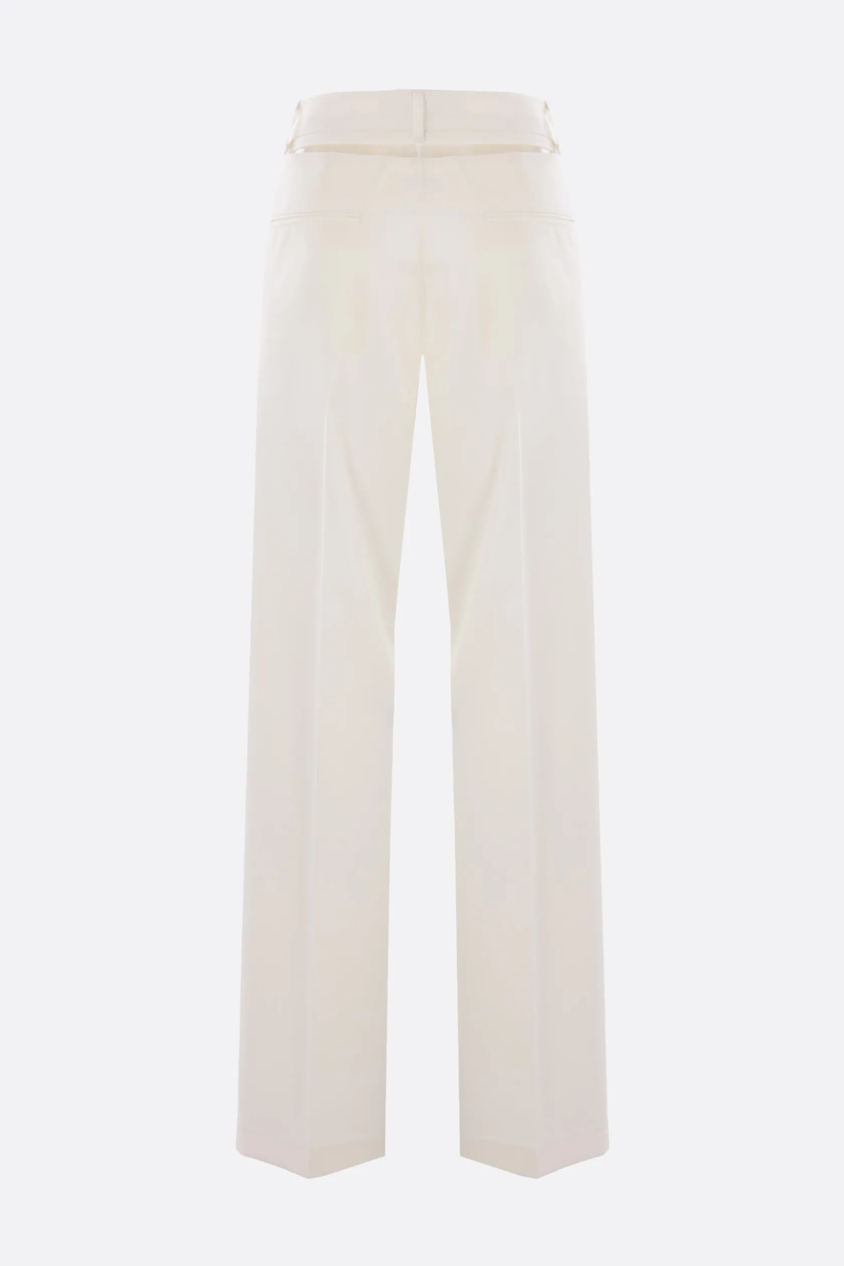 Pantaloni>MM6 pantalone sartoriale in lana tecnica Bianco