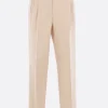 Pantaloni>ALBERTO BIANI pantalone slim-fit in lino e viscosa Neutro