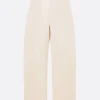 Pantaloni>LEMAIRE pantalone Twisted Belted in denim Bianco