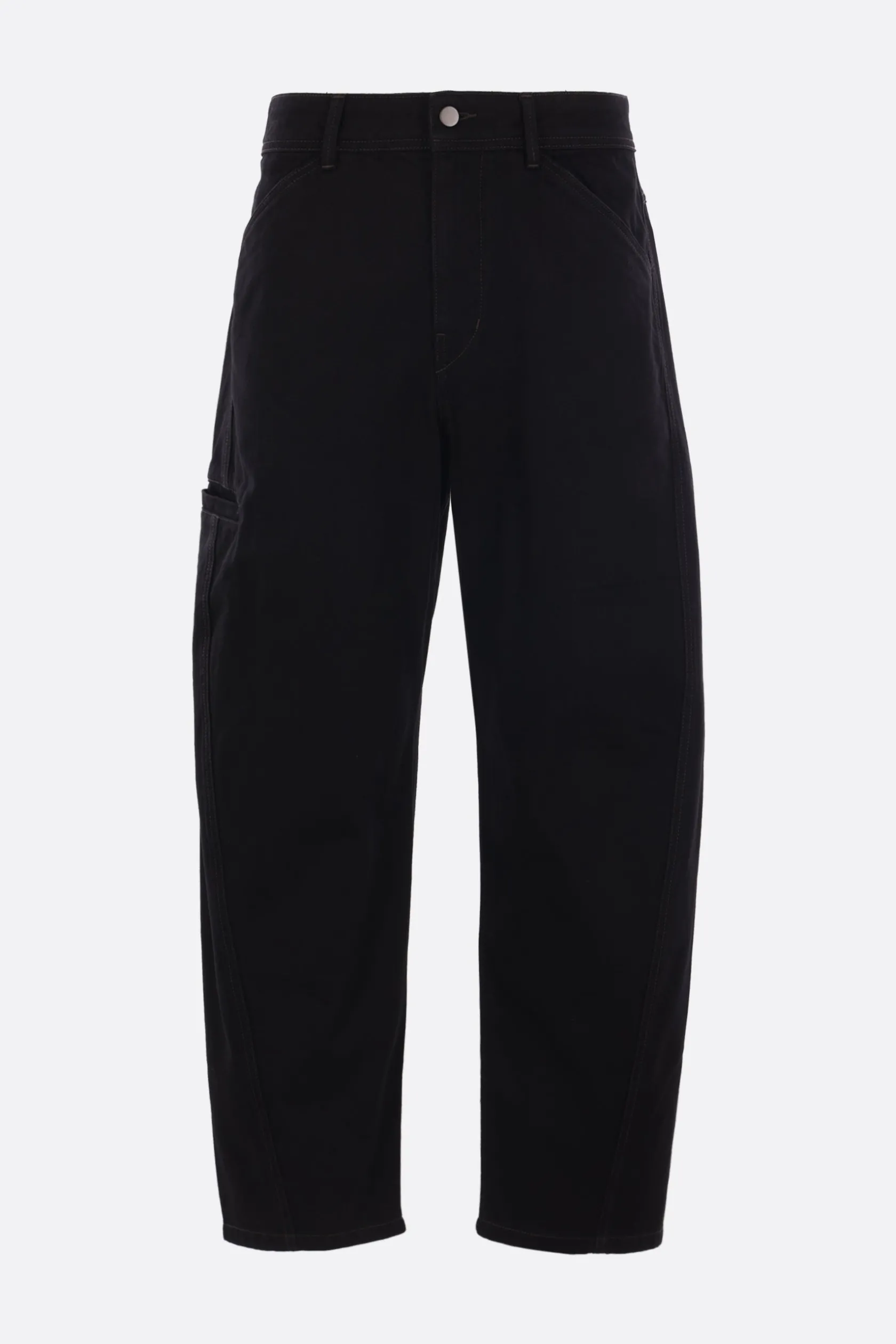 Pantaloni>LEMAIRE pantalone Twisted Workwear in denim Nero
