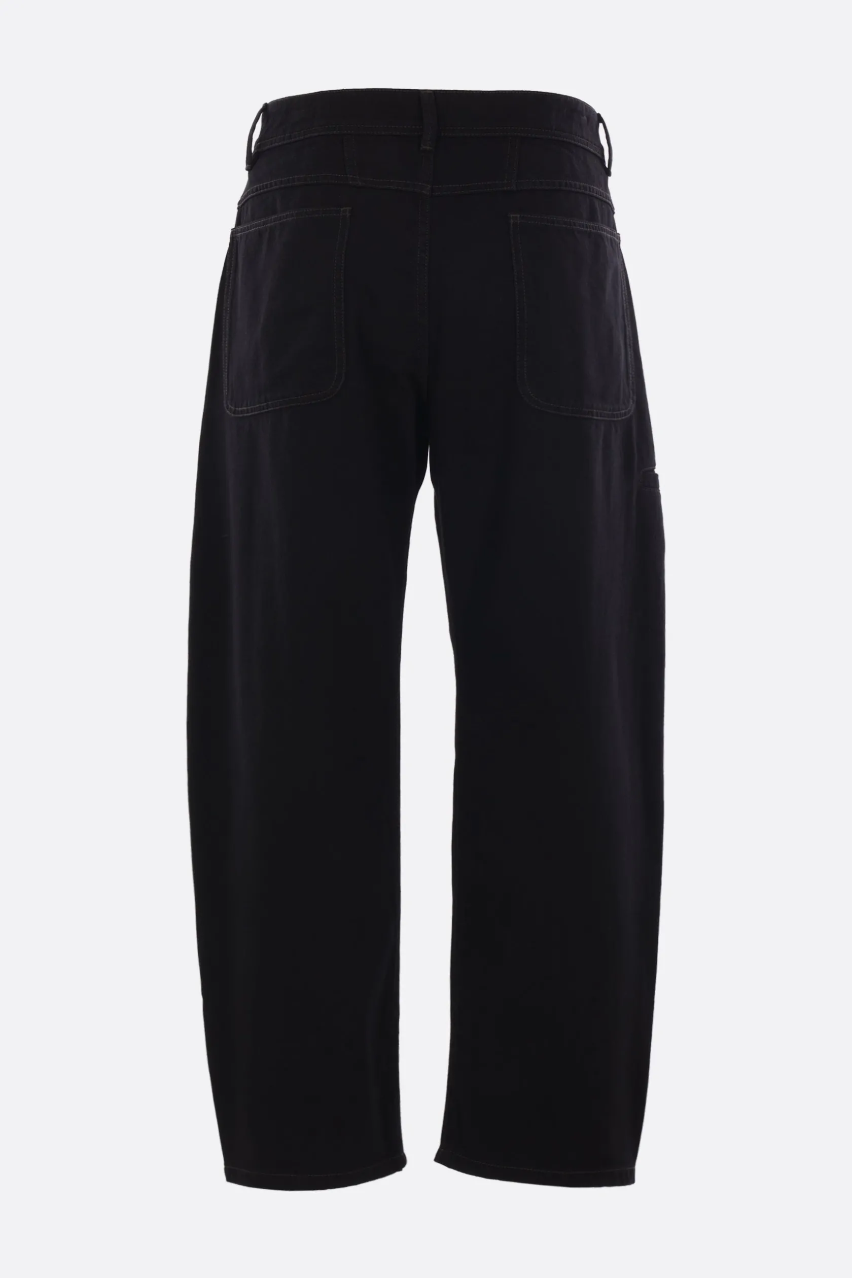 Pantaloni>LEMAIRE pantalone Twisted Workwear in denim Nero