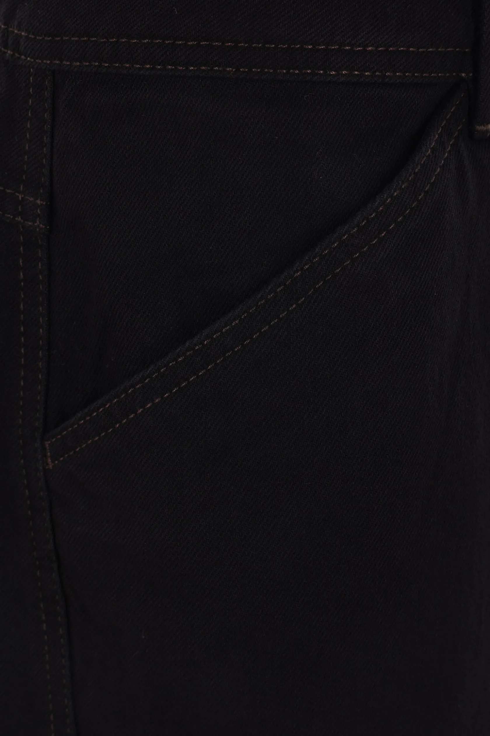 Pantaloni>LEMAIRE pantalone Twisted Workwear in denim Nero
