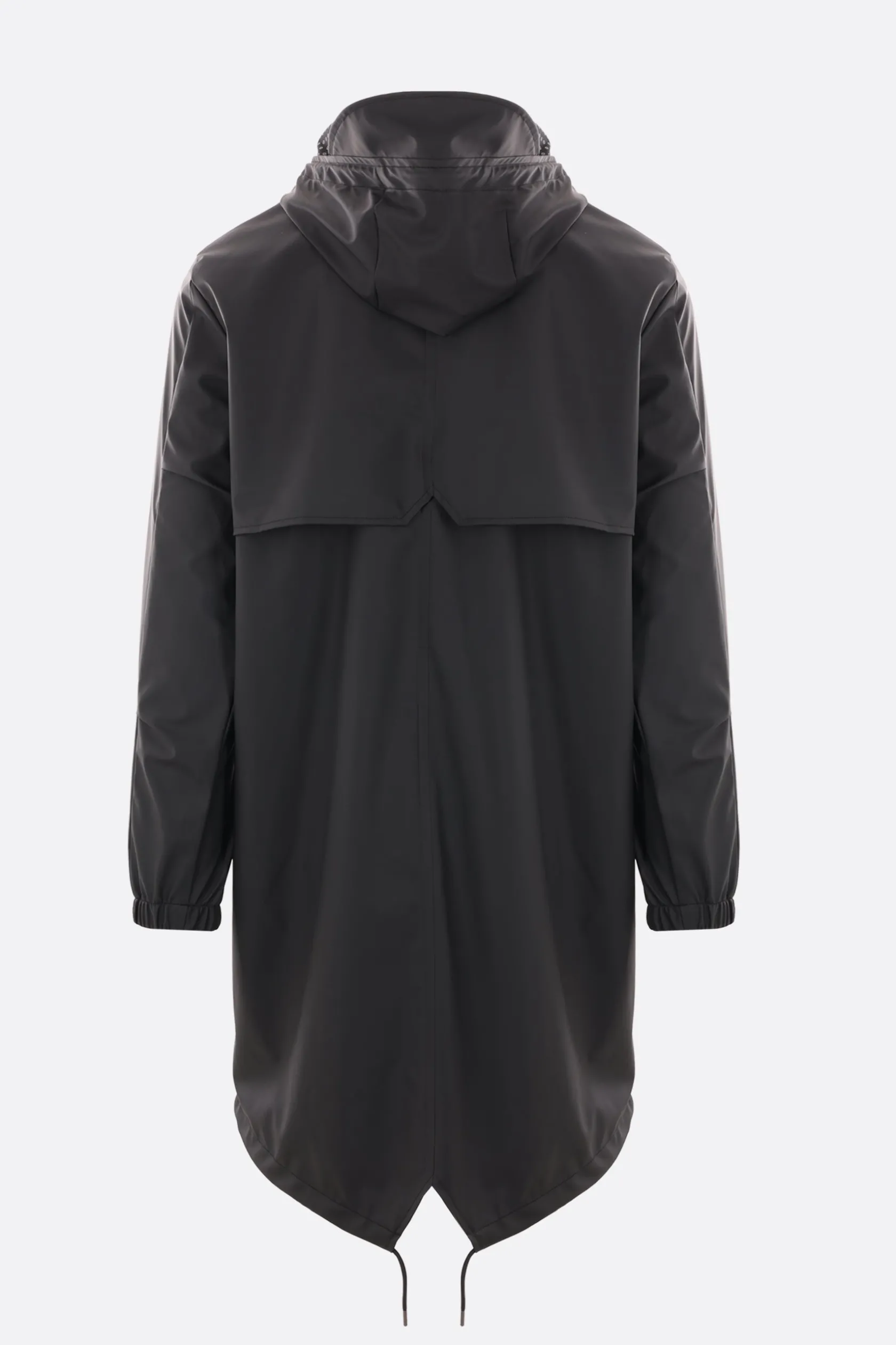 Capispalla>RAINS X 10 CORSO COMO parka Fishtail in nylon resinato Nero