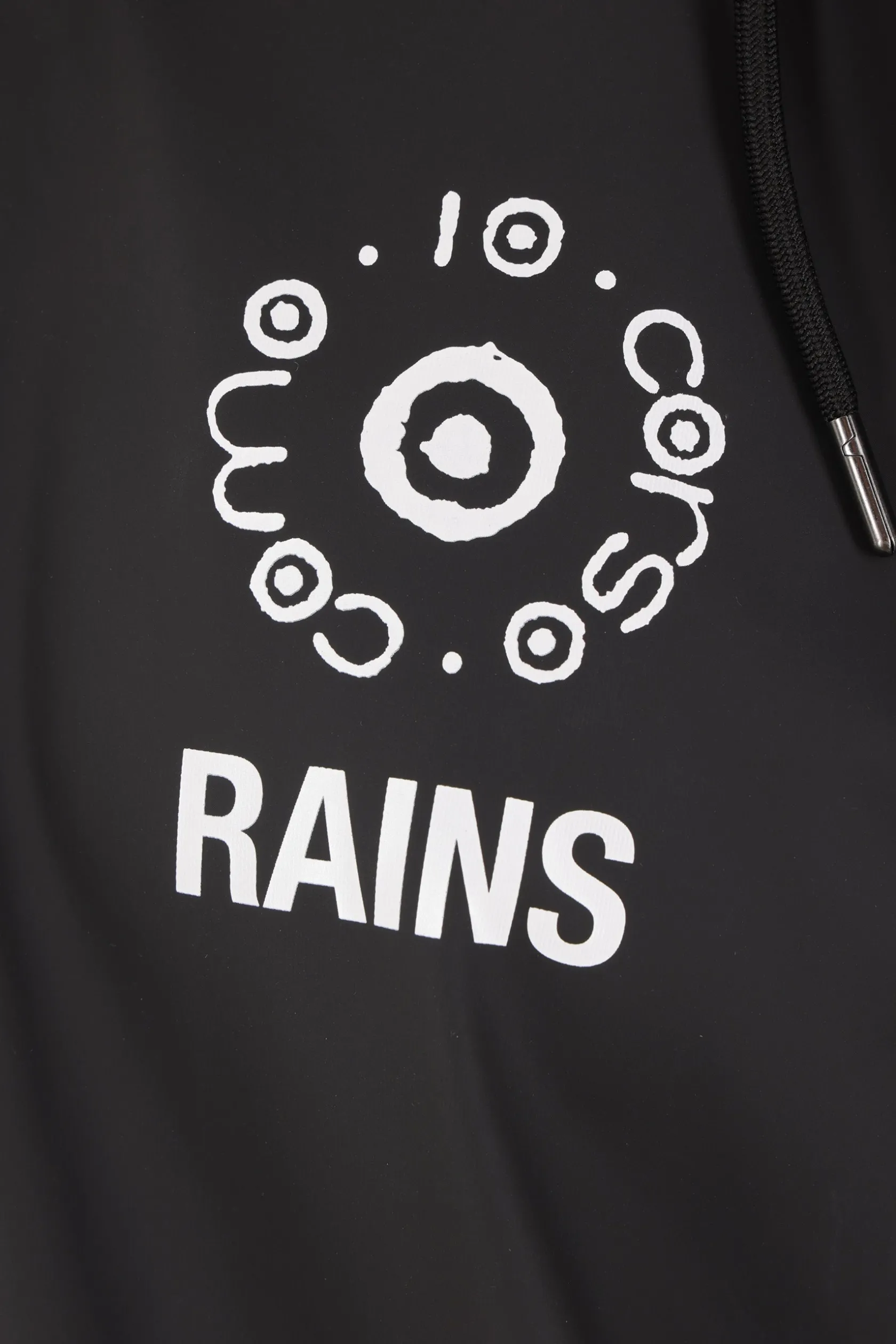 Capispalla>RAINS X 10 CORSO COMO parka Fishtail in nylon resinato Nero