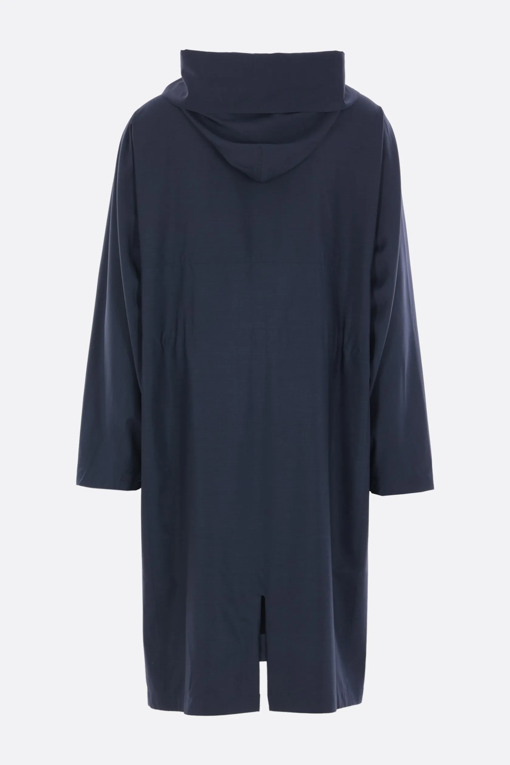 Capispalla>META CAMPANIA COLLECTIVE parka in lana e seta Blu