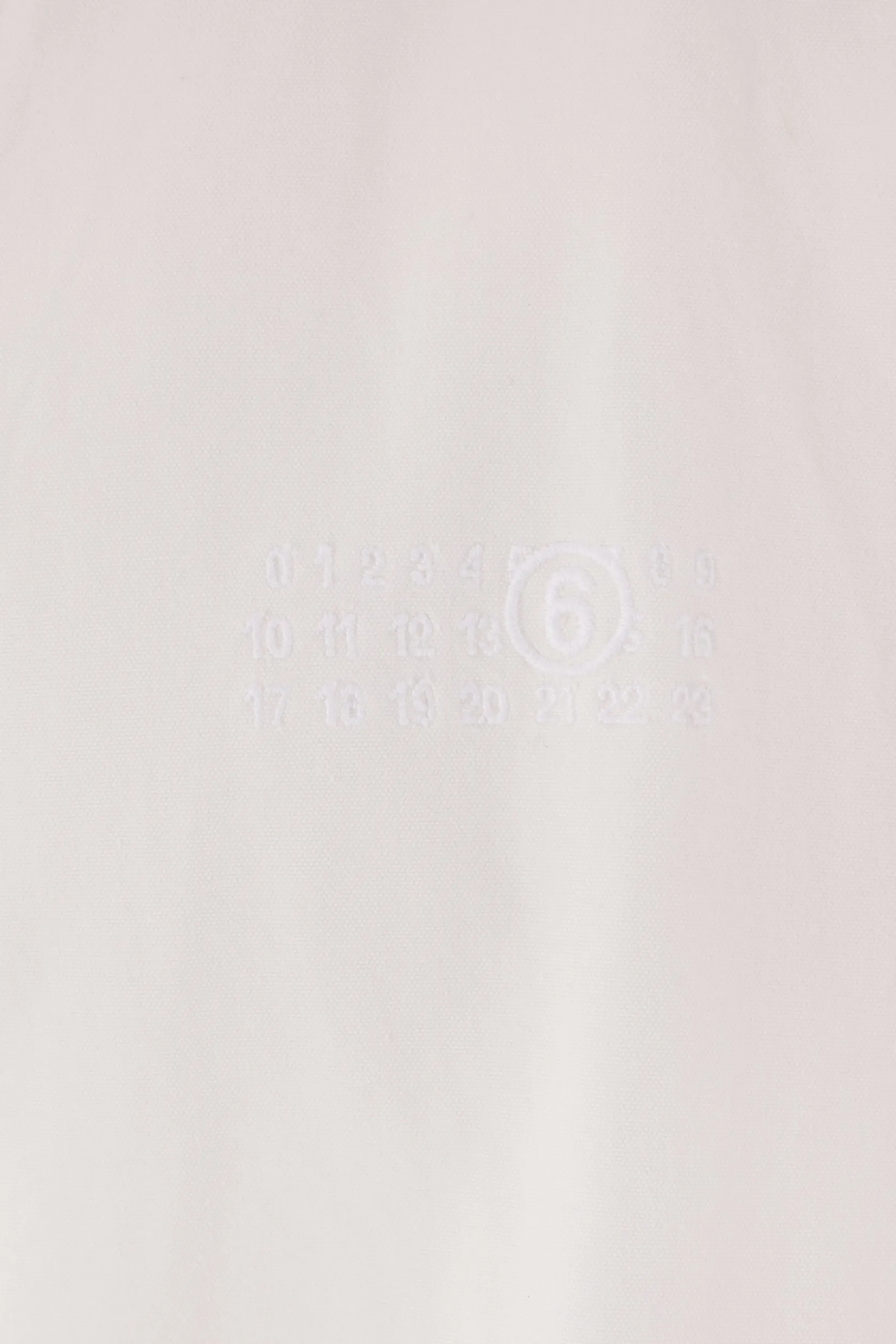 Capispalla>MM6 parka oversize in canvas Bianco