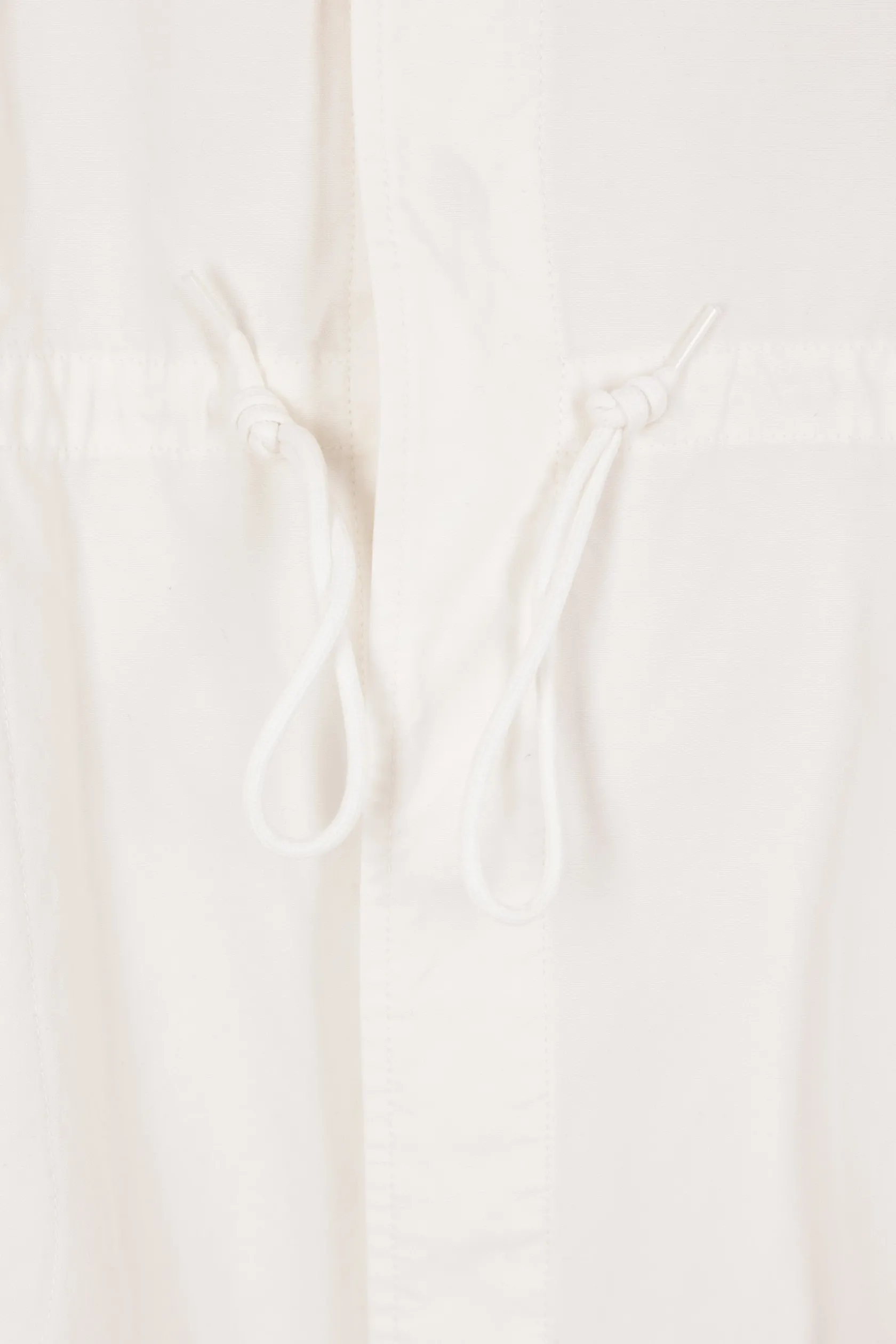 Capispalla>MM6 parka oversize in canvas Bianco