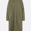 Capispalla>DRIES VAN NOTEN parka oversize Rannon in nylon Marrone