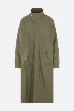 Capispalla>DRIES VAN NOTEN parka oversize Rannon in nylon Marrone